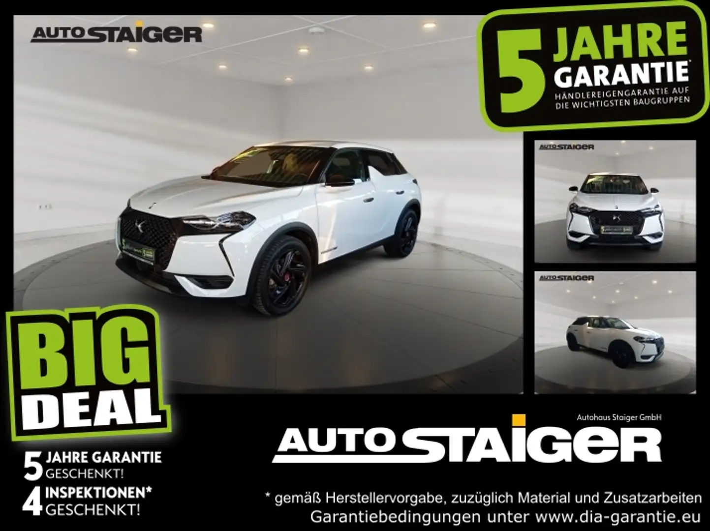 DS Automobiles DS 3 DS3 Performance Line LED+Fernlichtass.+KlimaA Weiß - 1