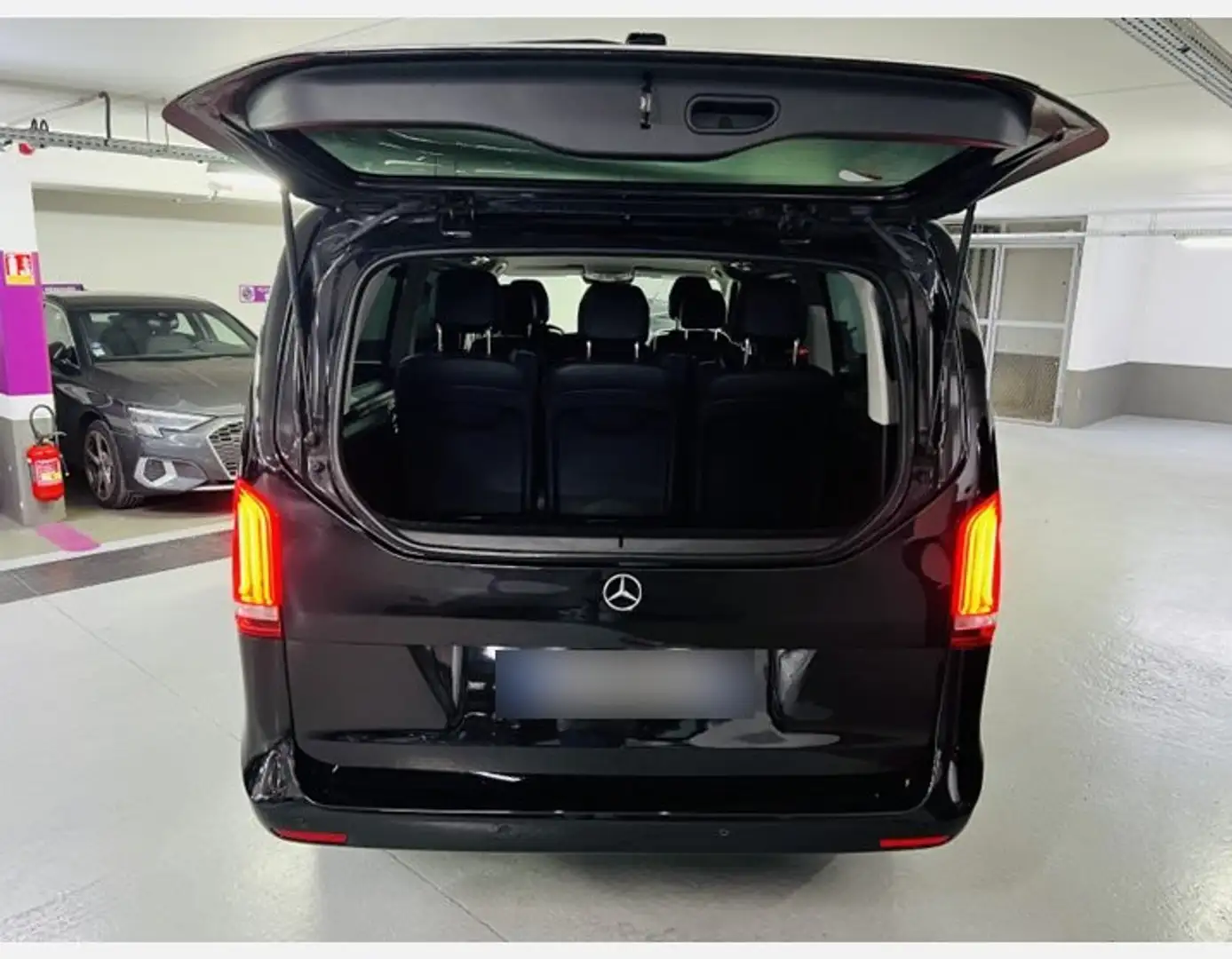 Mercedes-Benz V 220 220 D EXTRA-LONG AVANTGARDE INTEGRALE 9G-TRONIC ***TVA RECUPERABLE*** Zwart - 2