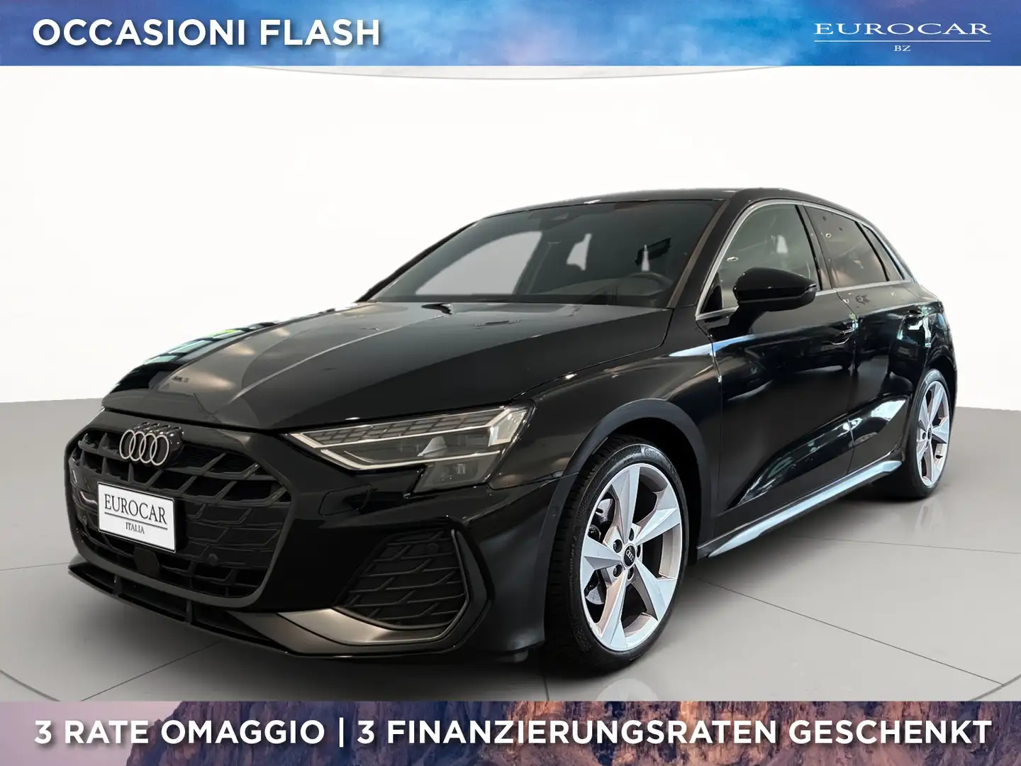 Audi A3 sportback 35 2.0 tdi s line edition s-tronic Noir - 1