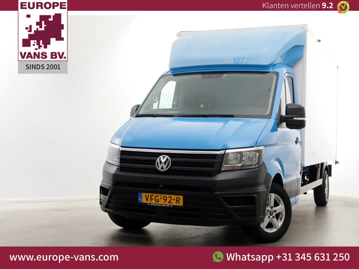Volkswagen Crafter 35 2.0 TDI E6 Bakwagen met achterdeuren 2 Persoons Blauw - 1