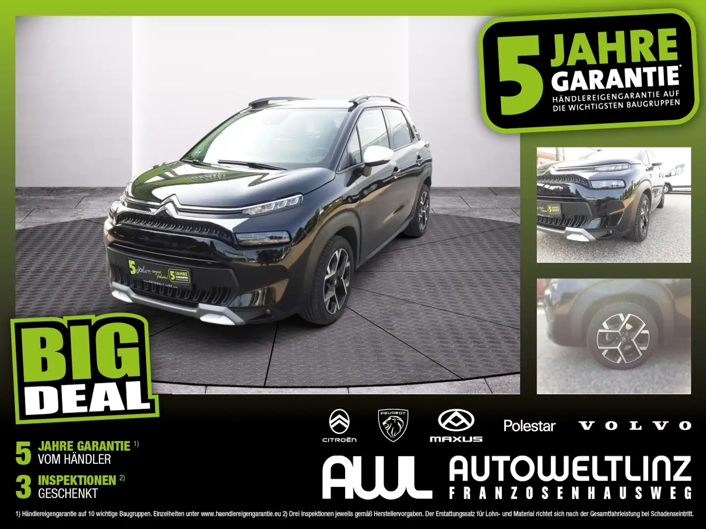 Citroen C3 Aircross BHDI 120 EAT6 Shin Schwarz - 1