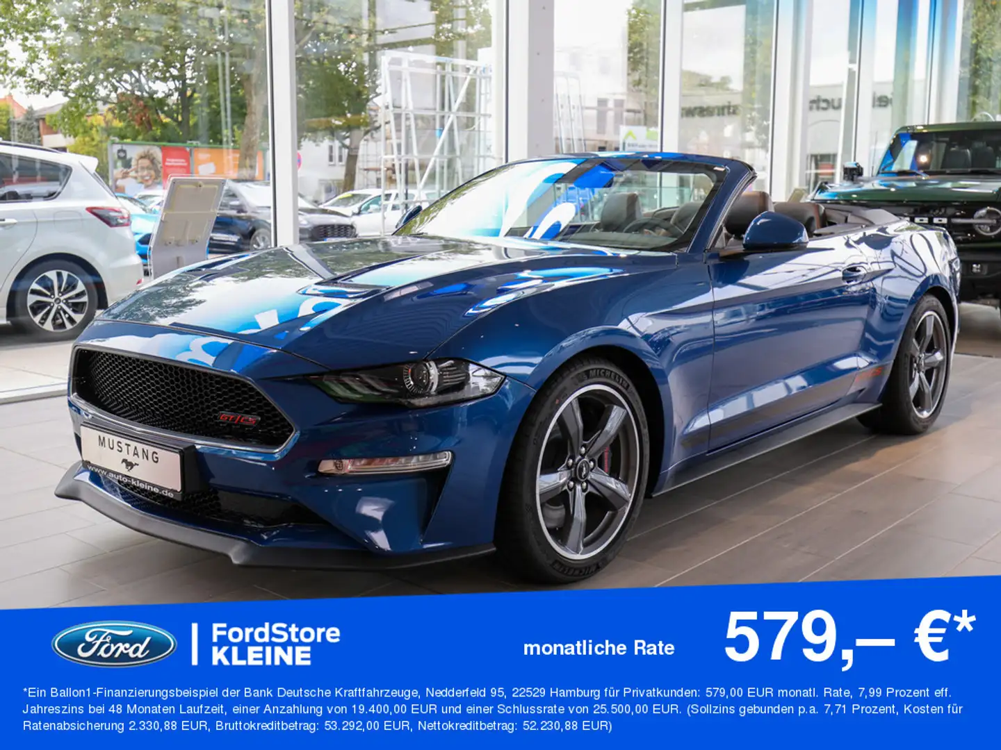 Ford Mustang 5.0 GT CALIFORNIA SPECIAL +LED+KAMERA Blue - 1