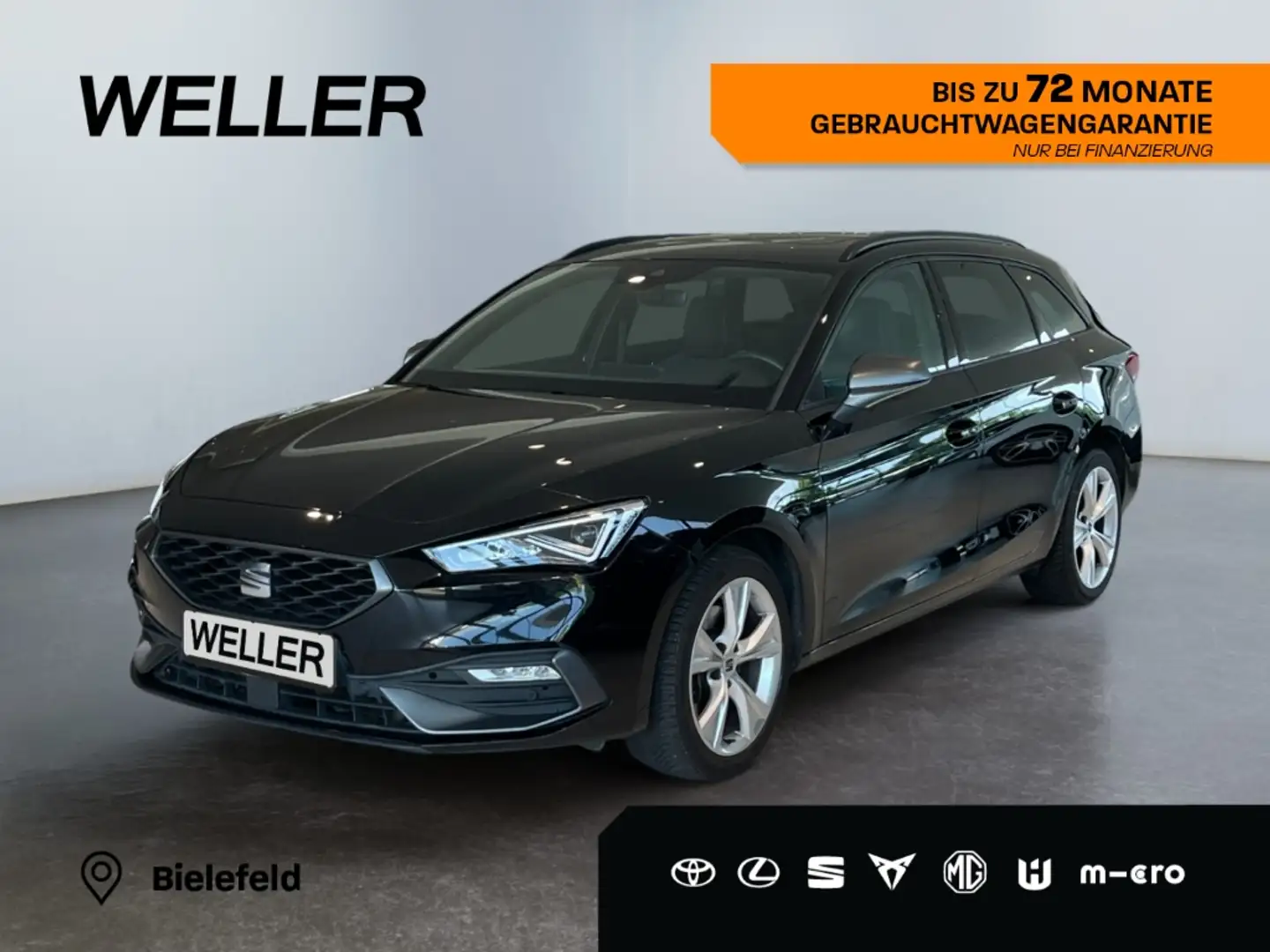 SEAT Leon 2.0 TDI DSG FR *AHK*LED*Pano*Kessy*CarPlay* Schwarz - 1