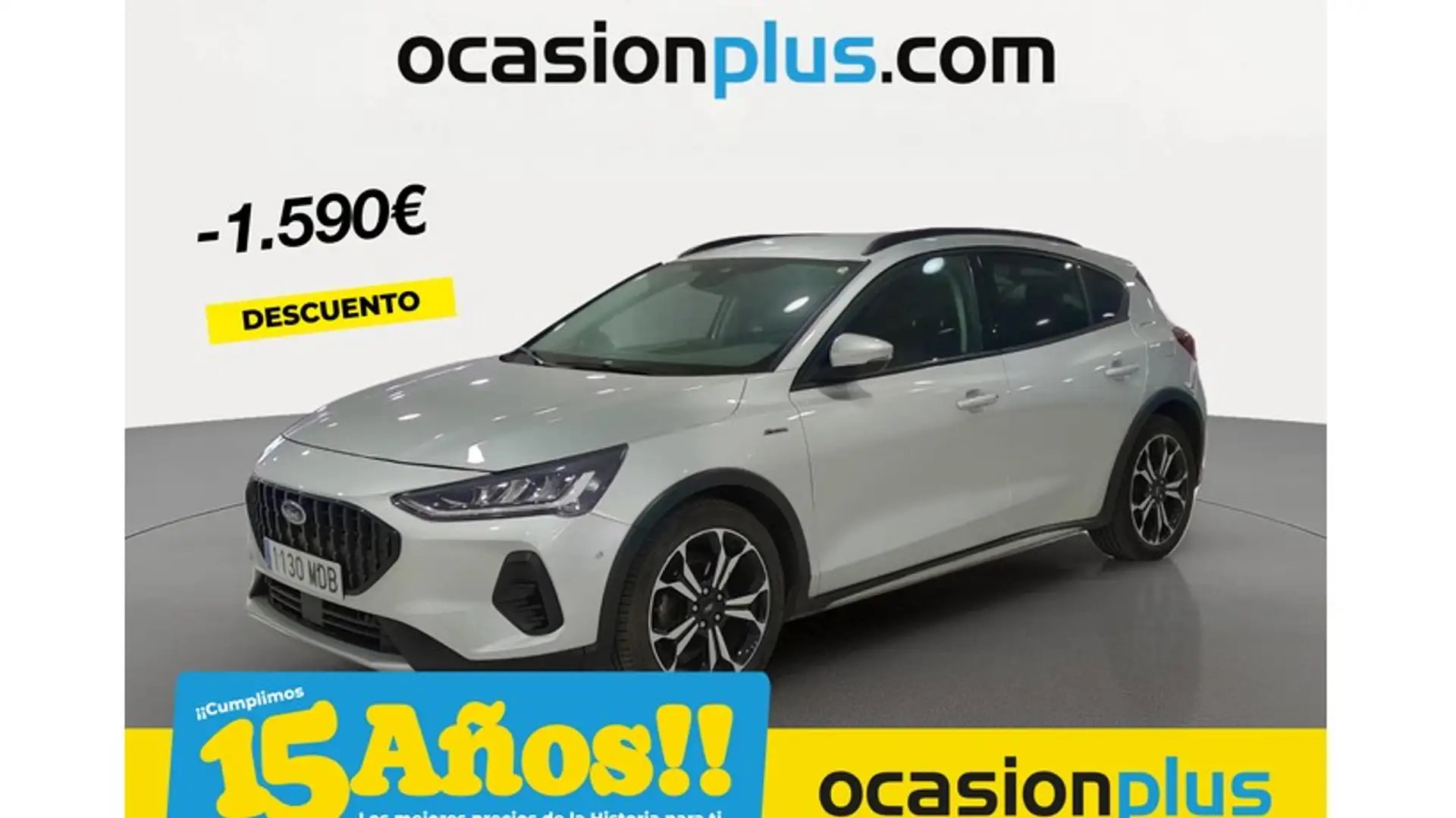 Ford Focus 1.0 Ecoboost MHEV Active 155 Argent - 1