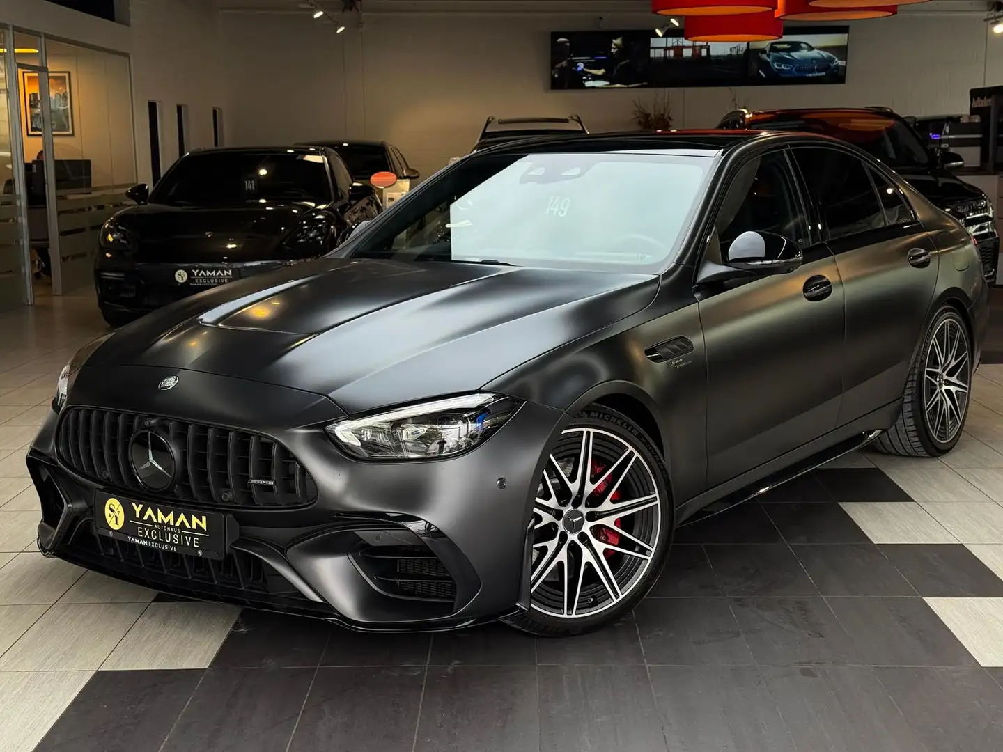 Mercedes-Benz C 63 AMG C 63 AMG 4M+ S E Perfor.*Aero*Pano*HuD*MAGNO Grijs - 1