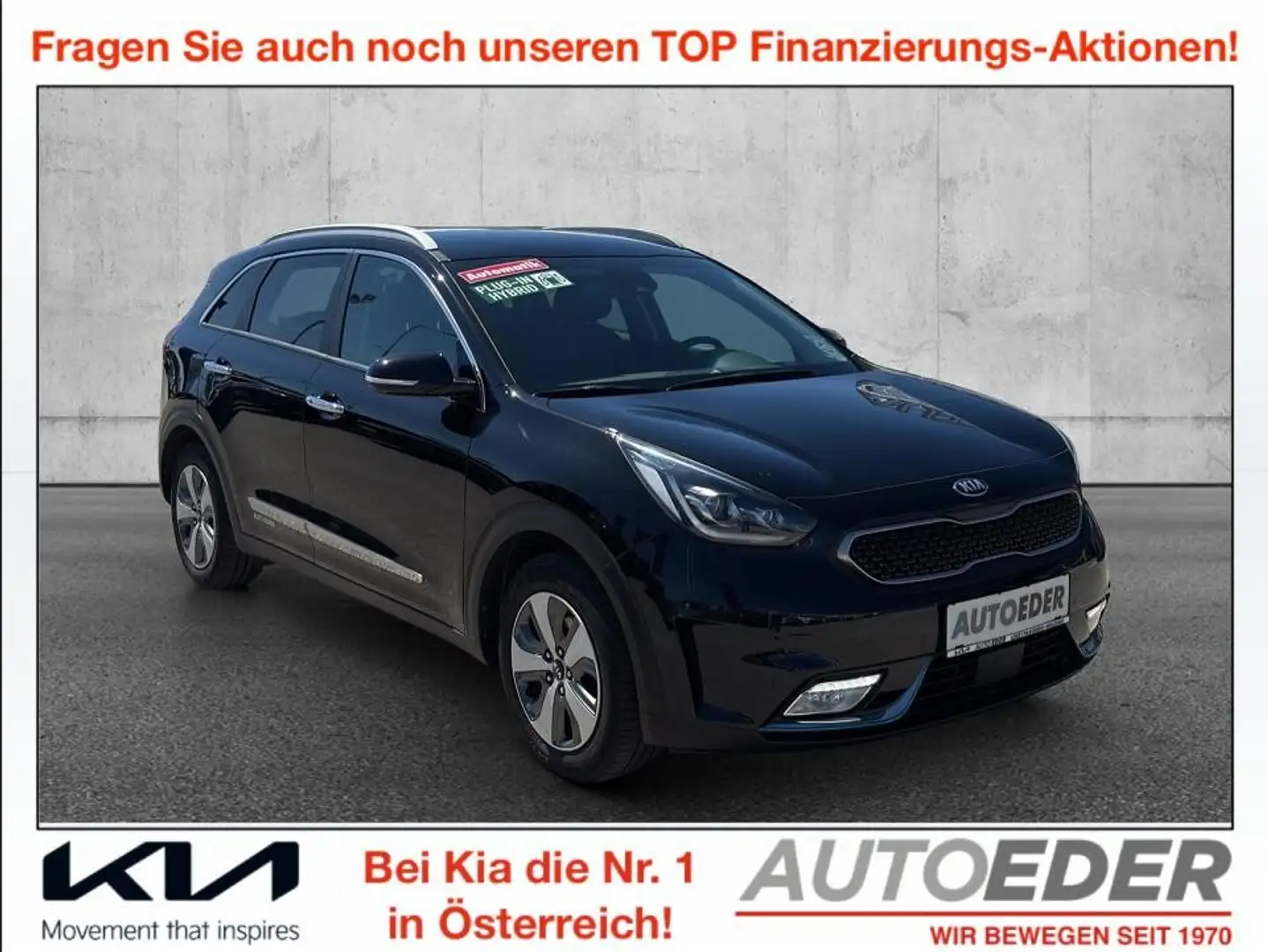 Kia Niro 1,6 GDI Plug-In Hybrid PHEV Platin DCT Schwarz - 1
