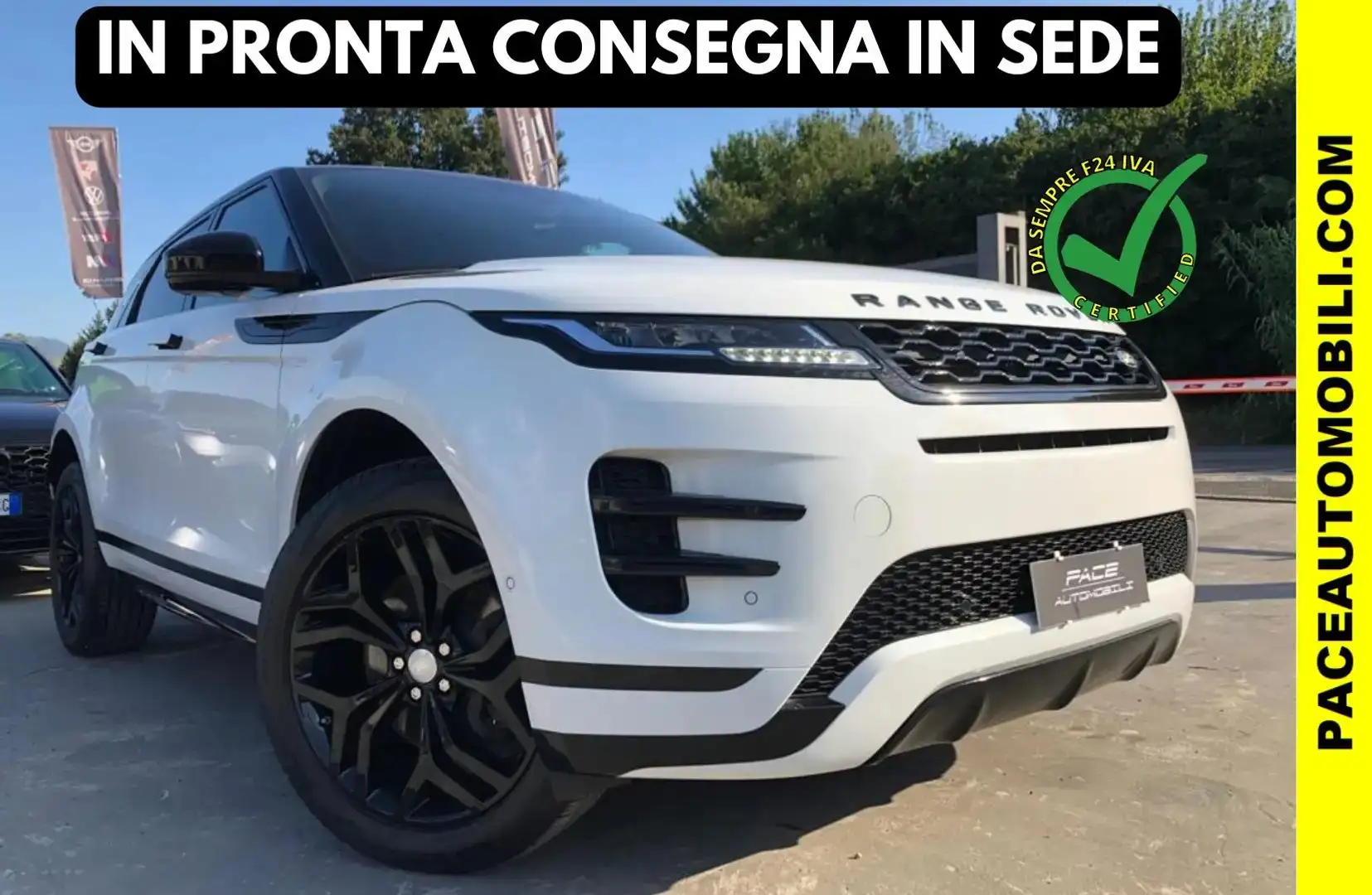 Land Rover Range Rover Evoque SE D150 AWD BLACK PACK R-DYNAMIC RDYNAMIC 20" PRO Bianco - 1