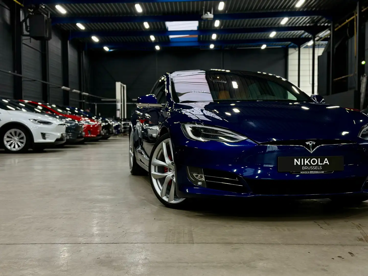 Tesla Model S PERFORMANCE - 21" WHEELS - RAVEN Bleu - 2