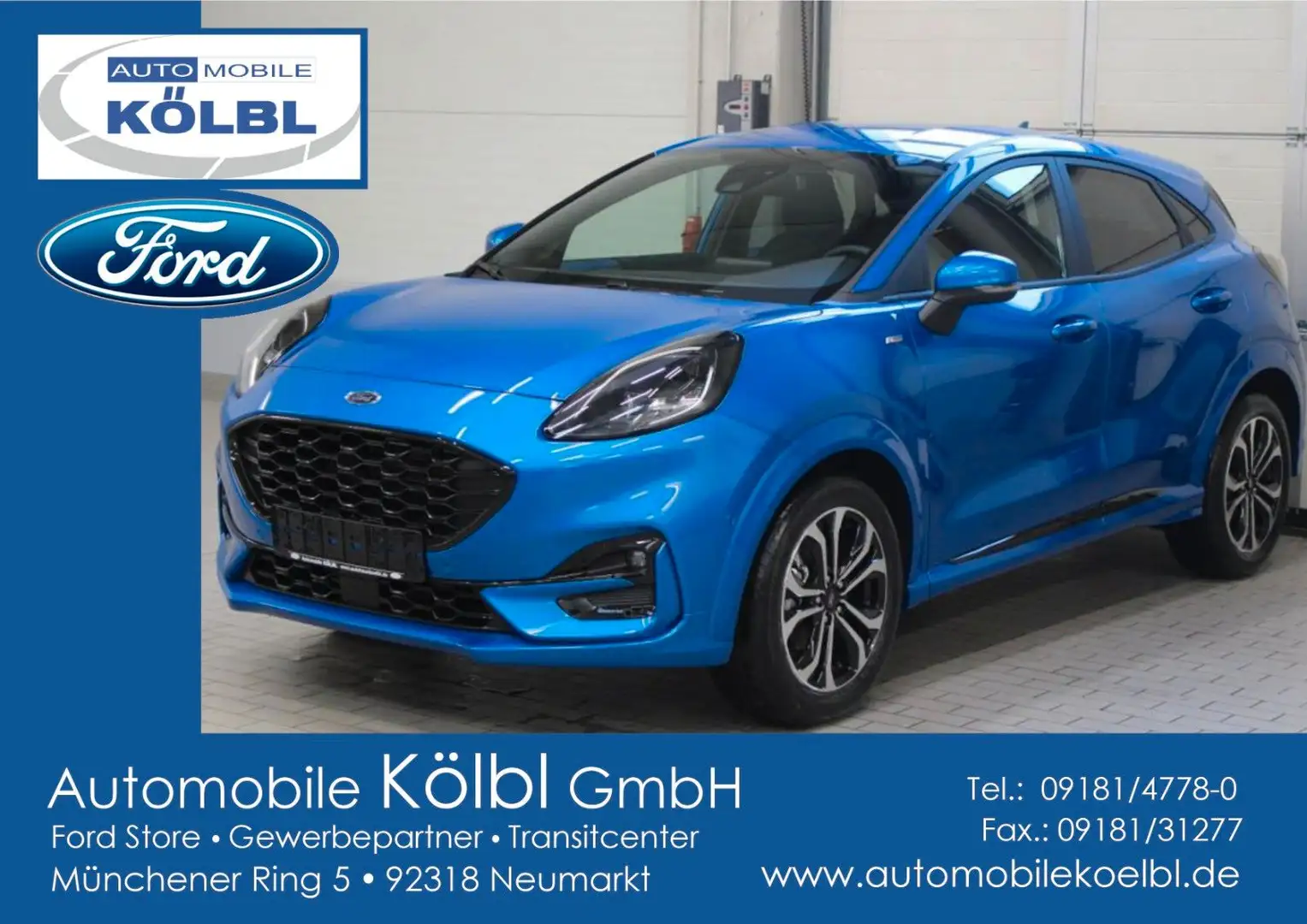 Ford Puma 1.0 Aut. ST-Line, EL.HECKKLAPPE/KAMERA Blau - 1