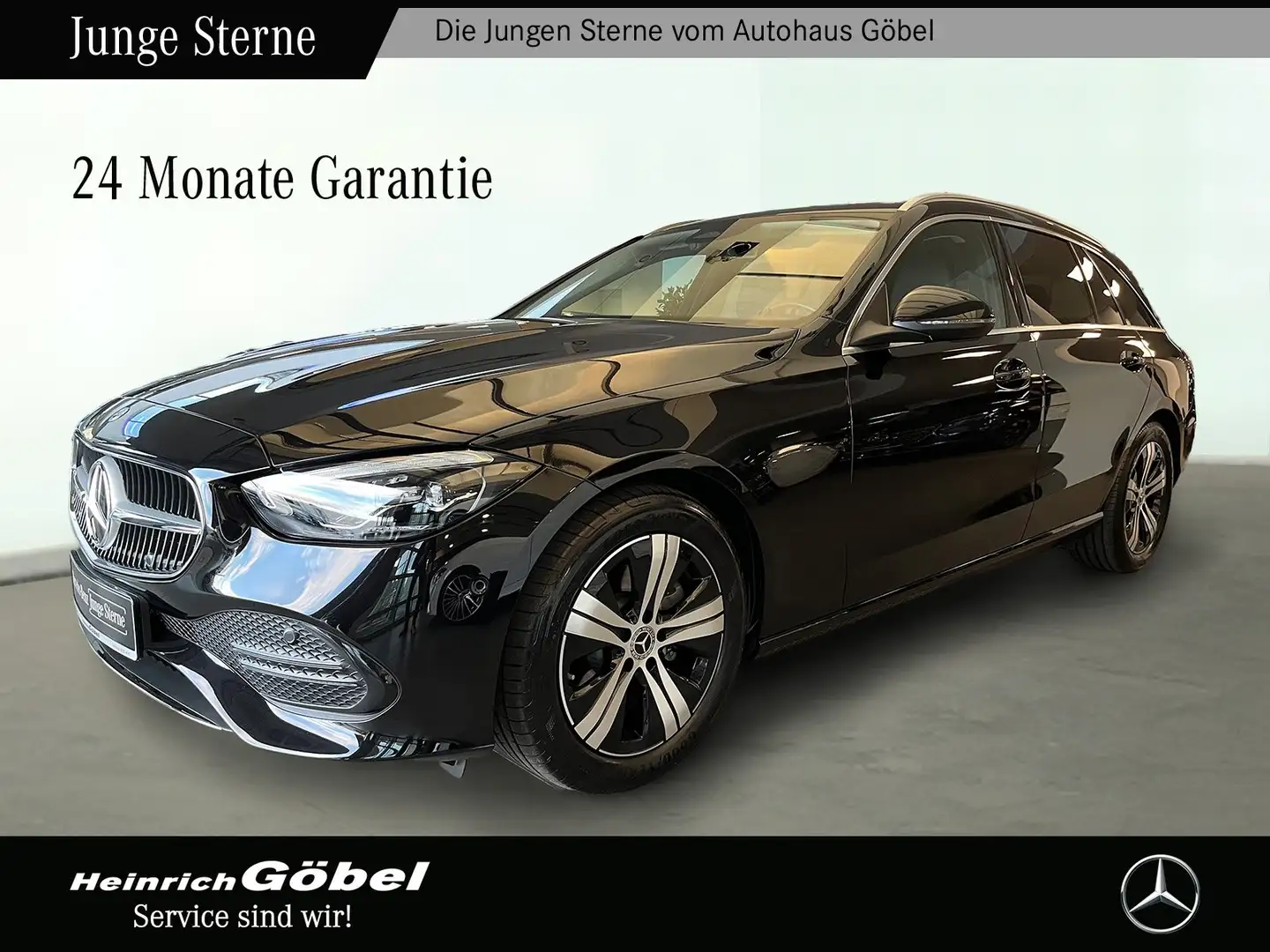 Mercedes-Benz C 180 T AVANTGARDE+AHK+LED+KAMERA+NAVI+CARPLAY Zwart - 1