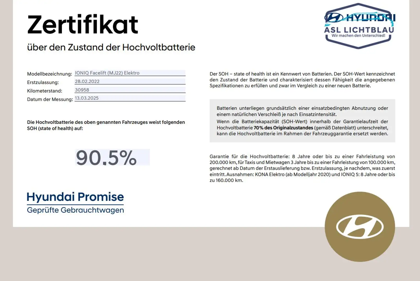 Hyundai IONIQ Facelift Elektro DAB+ 100 kW (136 PS), Automati... Silver - 2