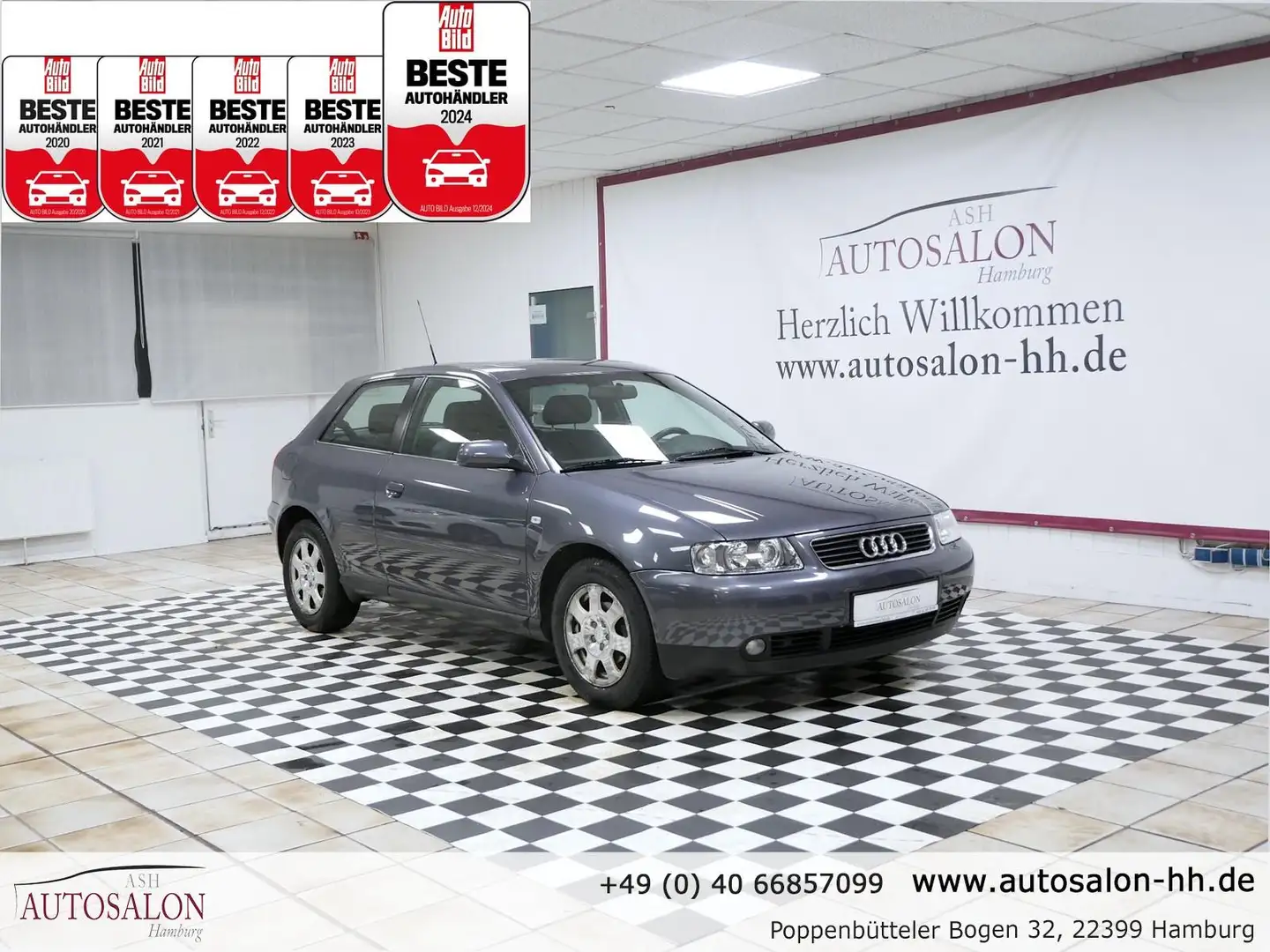 Audi A3 1.6 Attraction*1Rentner Vorbesitz*PDC H*Schiebedac Grau - 1