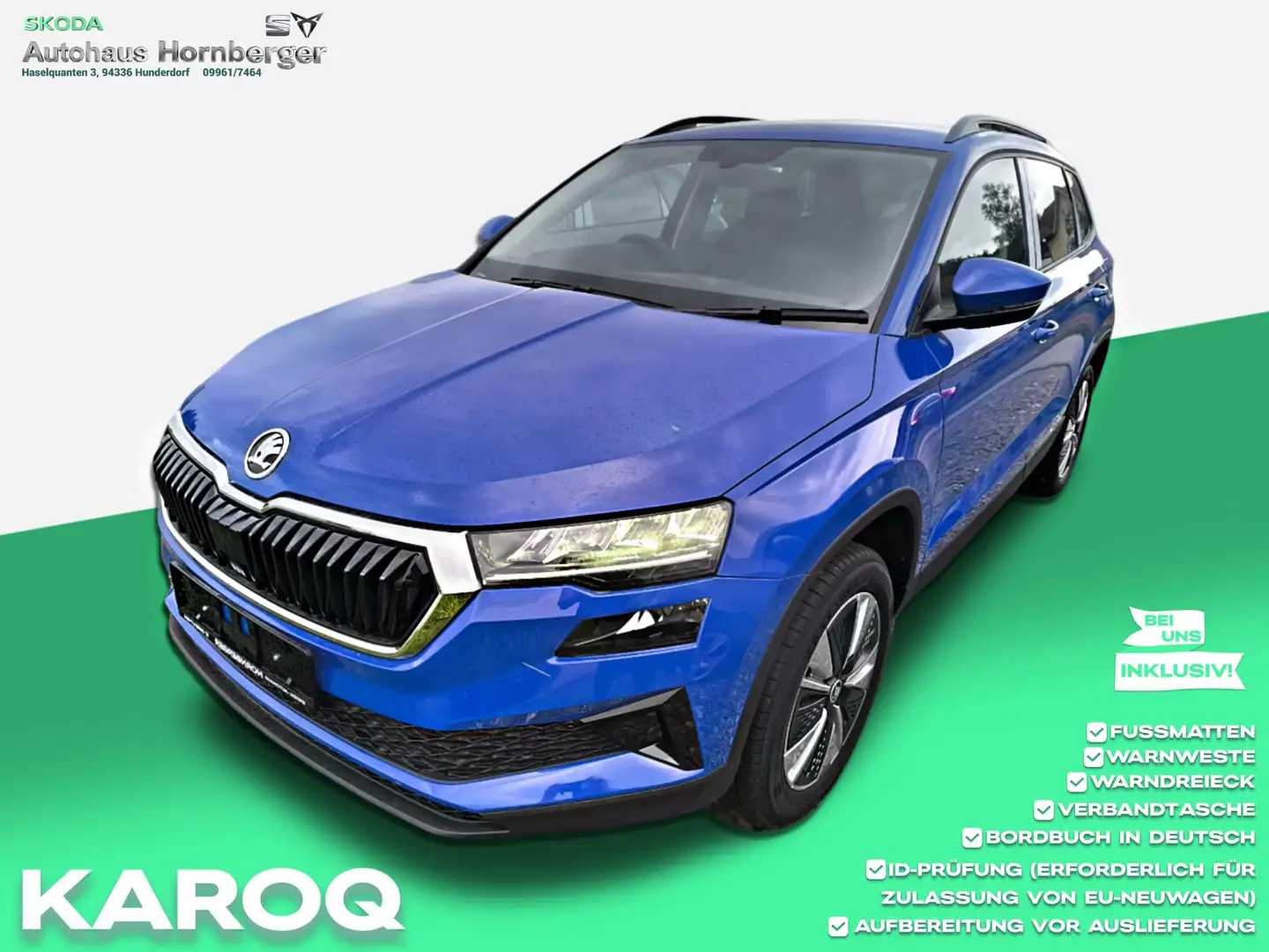 Skoda Karoq 1.5TSI 150PS *MFL/LED/Tempo/17"LM/EbenerLadeboden Blu/Azzurro - 1