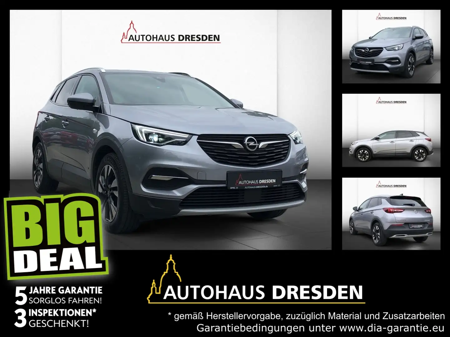 Opel Grandland 1.6 Turbo Hybrid Elegance Grau - 1