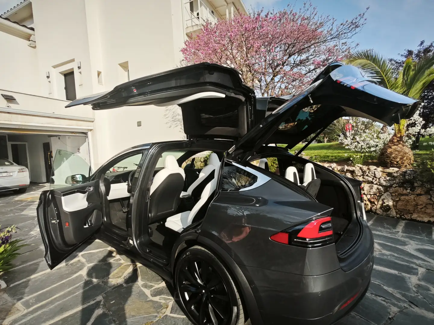 Tesla Model X Model X Long Range AWD Plus Full Self Driving Gris - 1