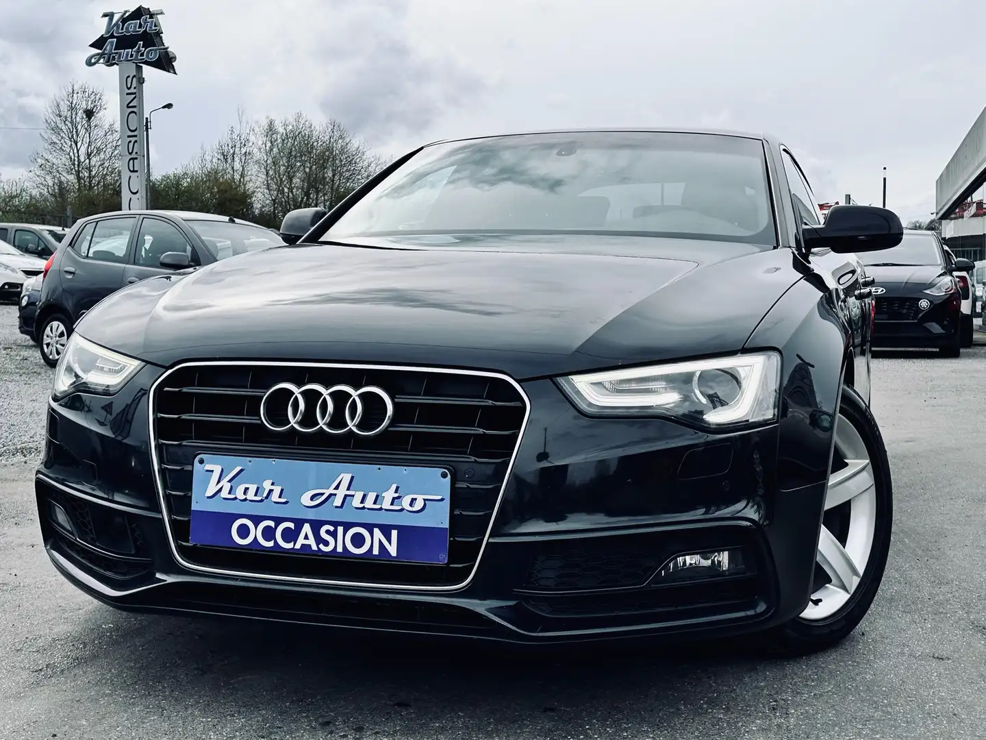 Audi A5 2.0 TDi S-line*XENON*GPS*CUIR*CLIM*JANTES* Zwart - 1