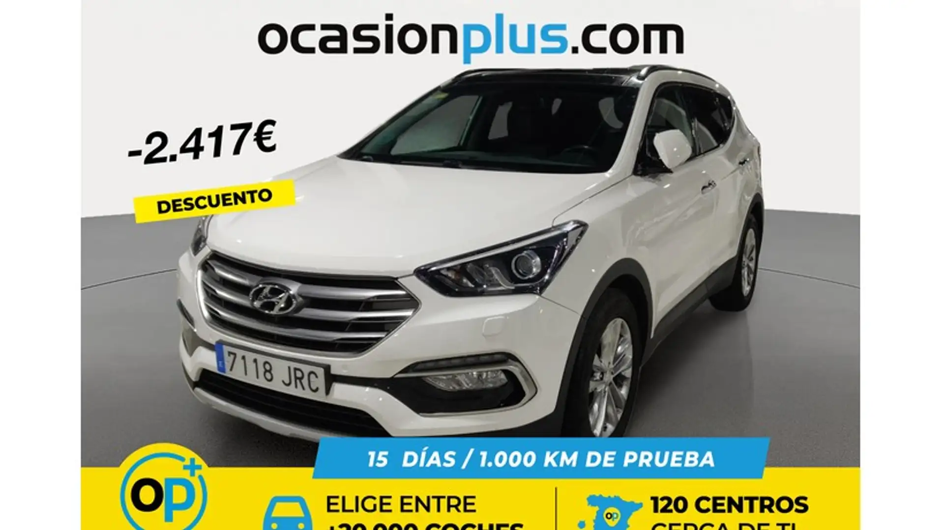 Hyundai SANTA FE 2.2CRDi 4x2 Tecno 7s Blanc - 1