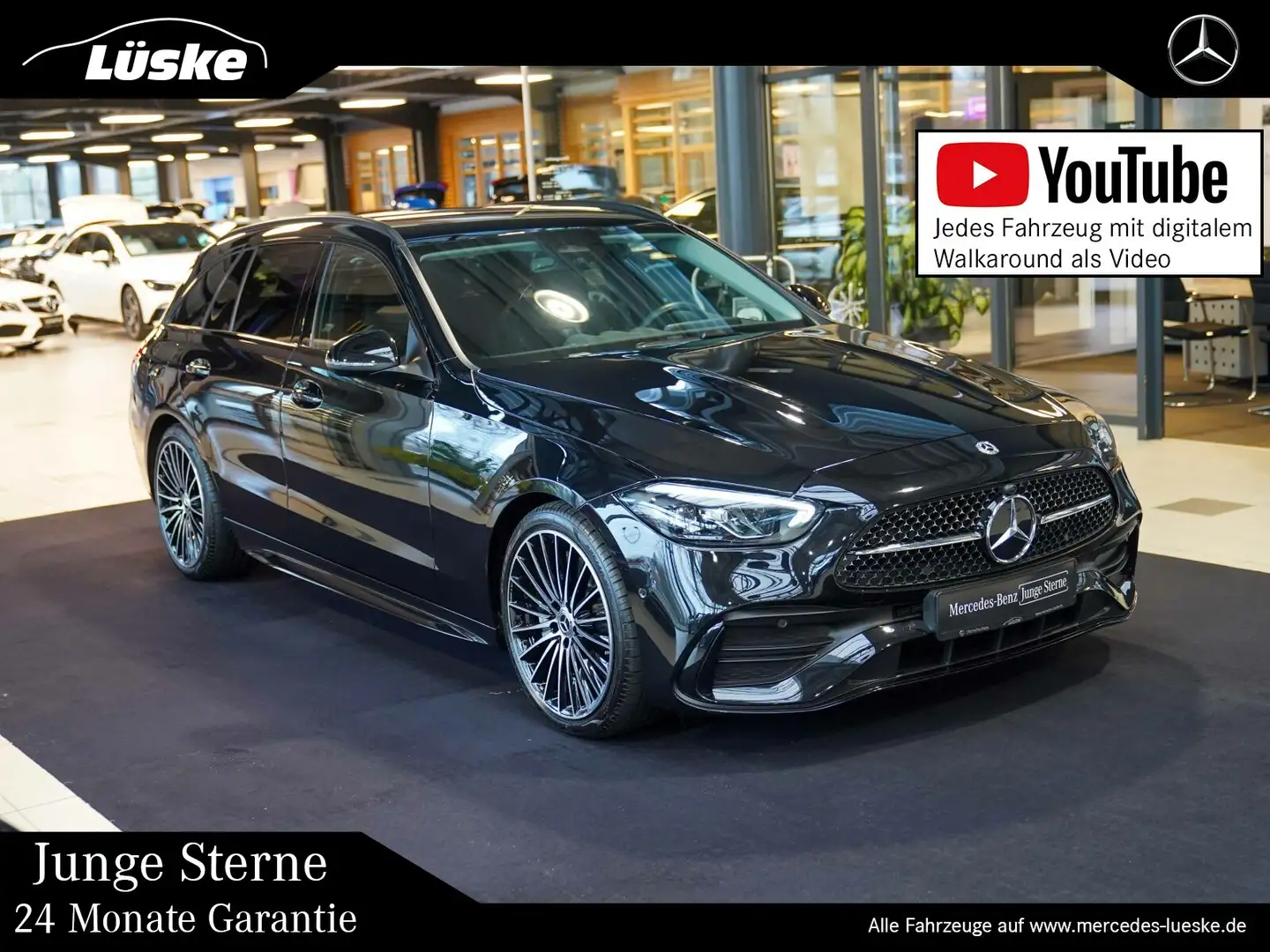 Mercedes-Benz C 220 C 220 d T AMG Line Night Vielspeiche Totwinkel Schwarz - 1