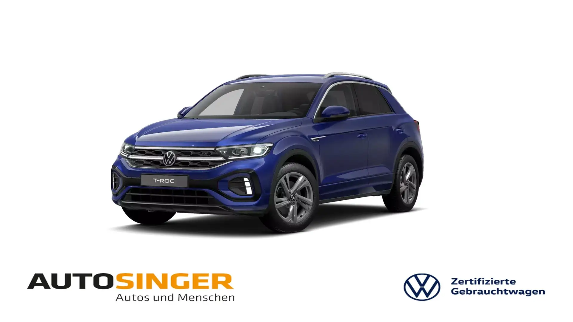 Volkswagen T-Roc R-Line 2.0 TSI DSG 4M *STDHZ*LED*AHK*ACC* Blau - 1
