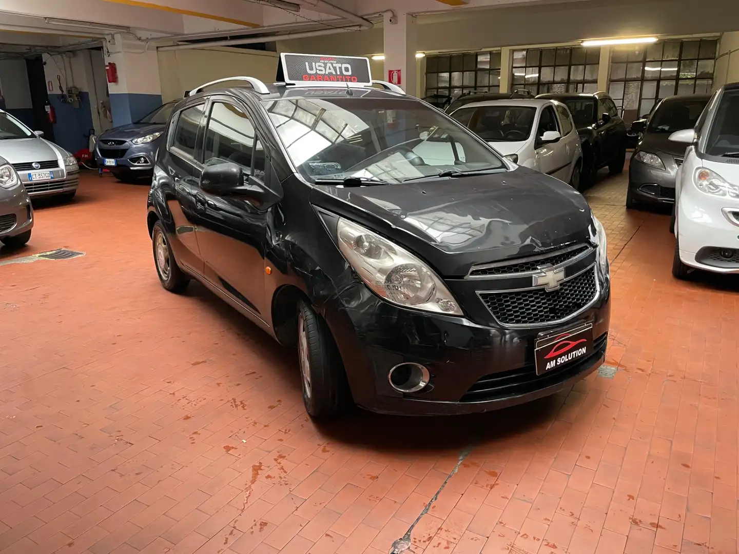 Chevrolet Spark Spark 1.0 Neopatentati Euro 5 Nero - 2