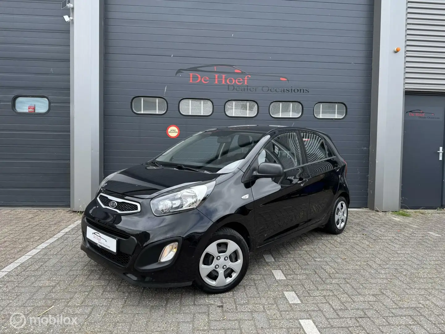 Kia Picanto 1.0 CVVT✓Airco ✓5 Deurs Noir - 1