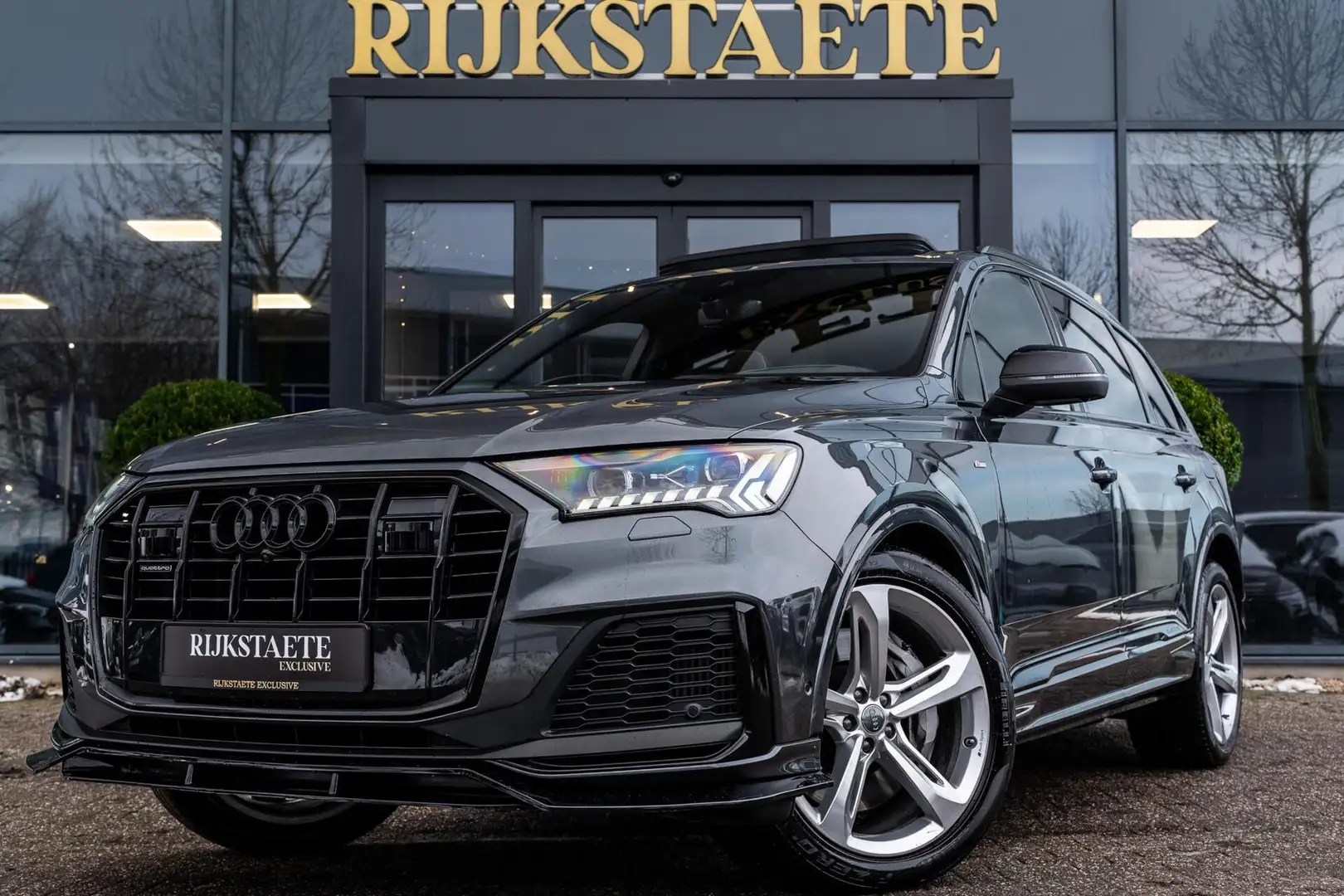 Audi Q7 60 TFSI e Quattro S-Line|PANO|MEMORY|ACC|LUCHTVERI Gris - 1
