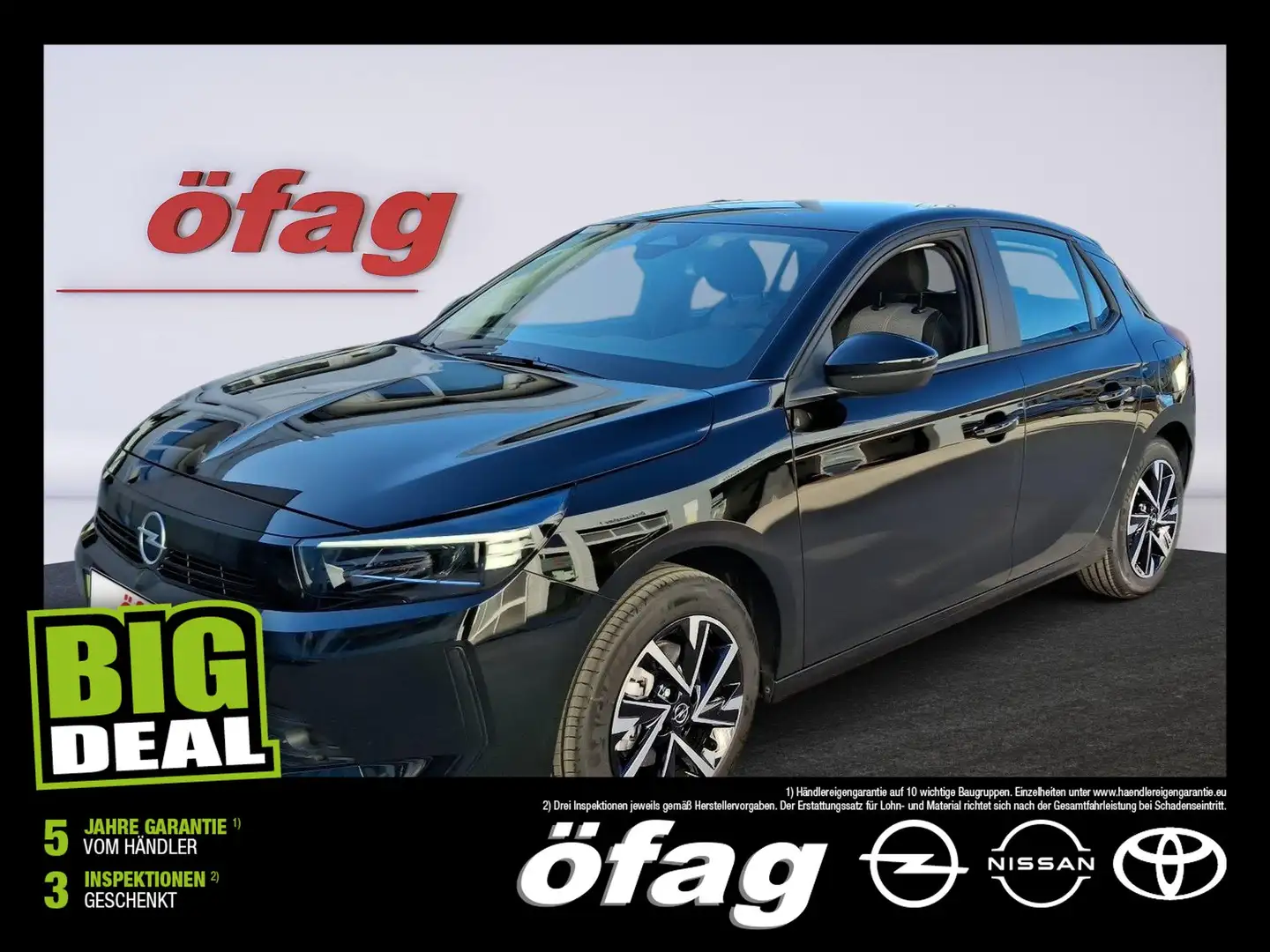 Opel Corsa 1.2Direct Injec.Turbo Alcantara+SHZ Edition Schwarz - 1