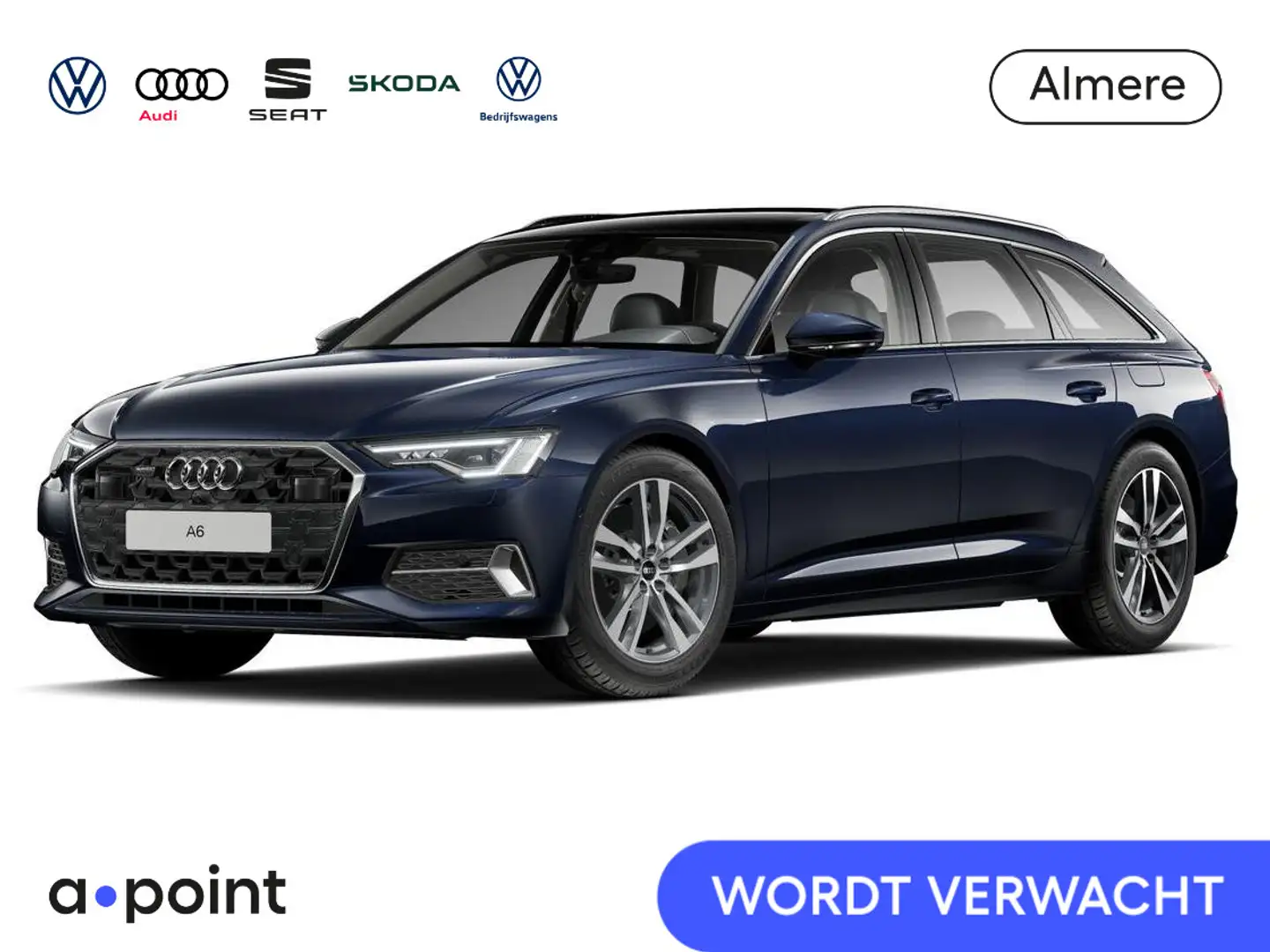 Audi A6 Avant 50 TFSI e quattro Advanced edition 299PK S-t Bleu - 1