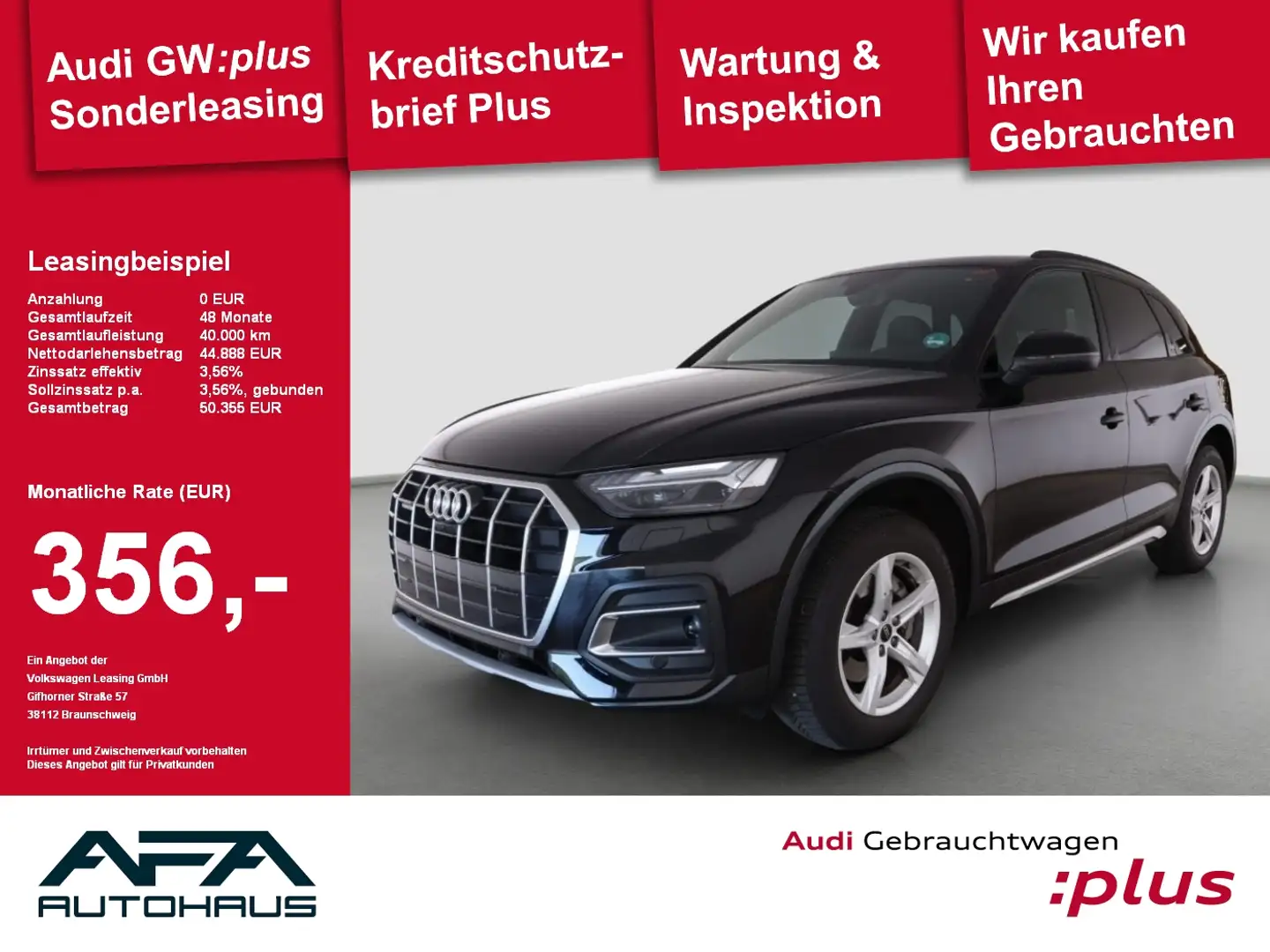 Audi Q5 40 TFSI Adva. qu. S tronic Matrix*360°*AHK*ACC Noir - 1