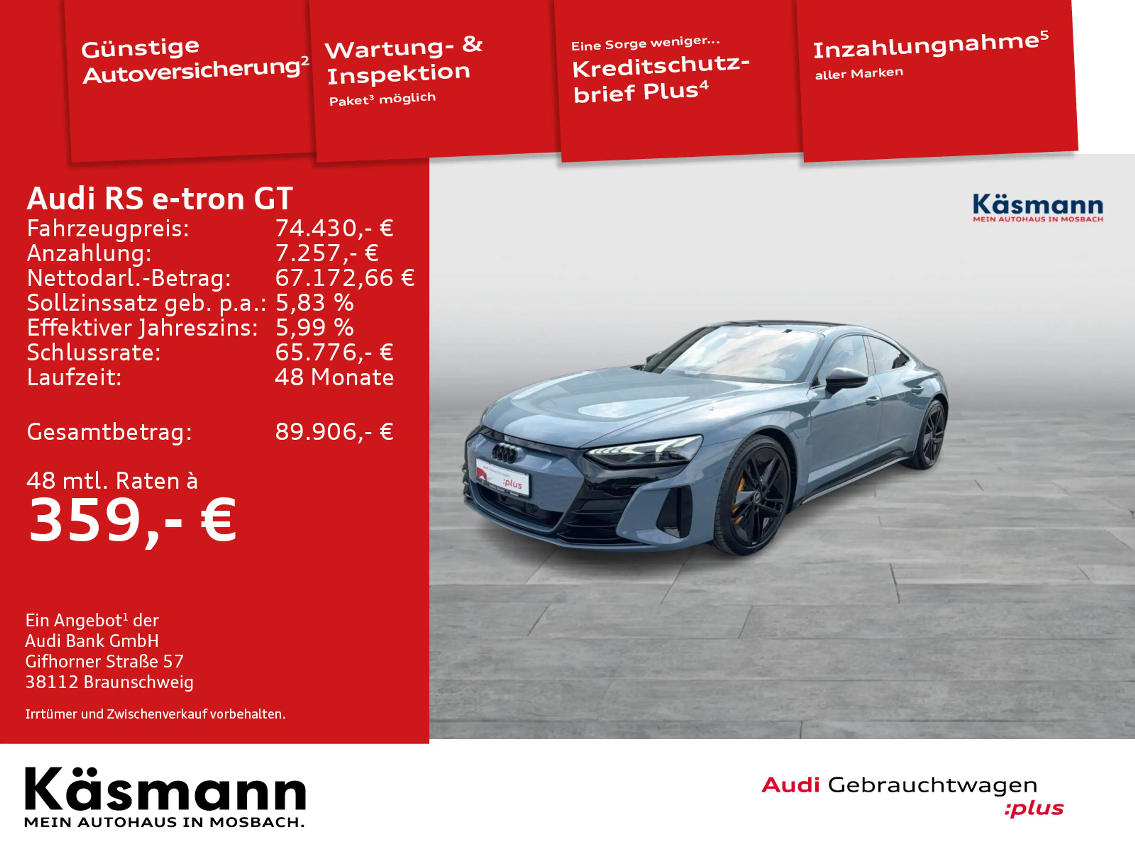 Audi RS e-tron GT quattro MATRIX HUD ALLRADL KAM — photo 2