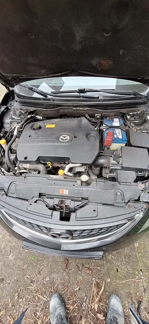 Mazda 6 2.0 Turbo CDVi 16v Active Zwart - 2