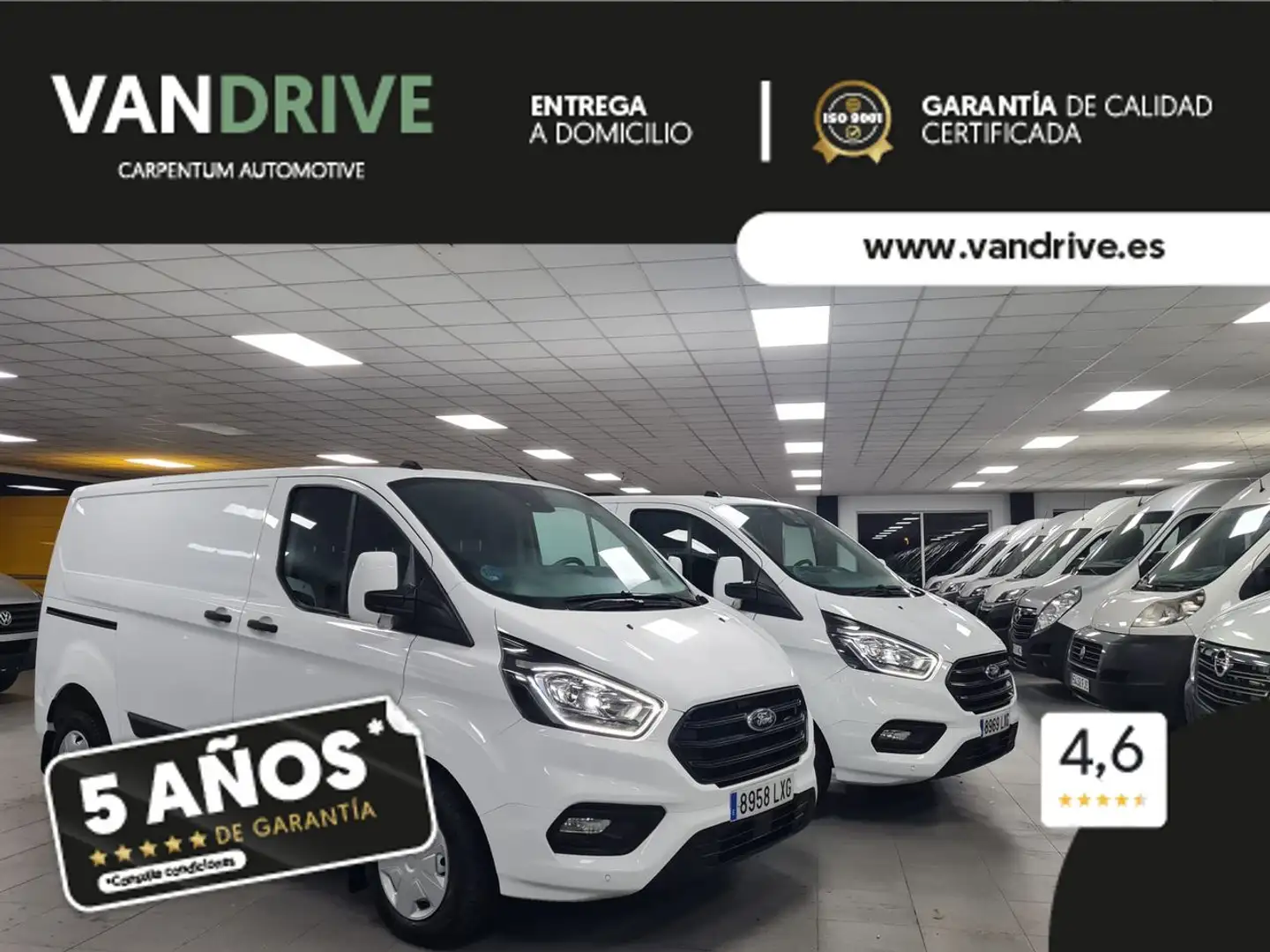 Ford Transit Custom Van 2.0 TDCI Blanco - 2