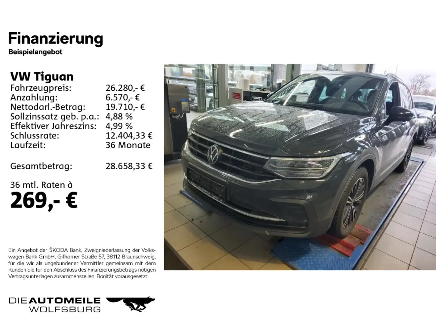 Volkswagen Tiguan 1.4 TSI eHybrid DSG Active Pano/AHK/Einpa Grau - 2