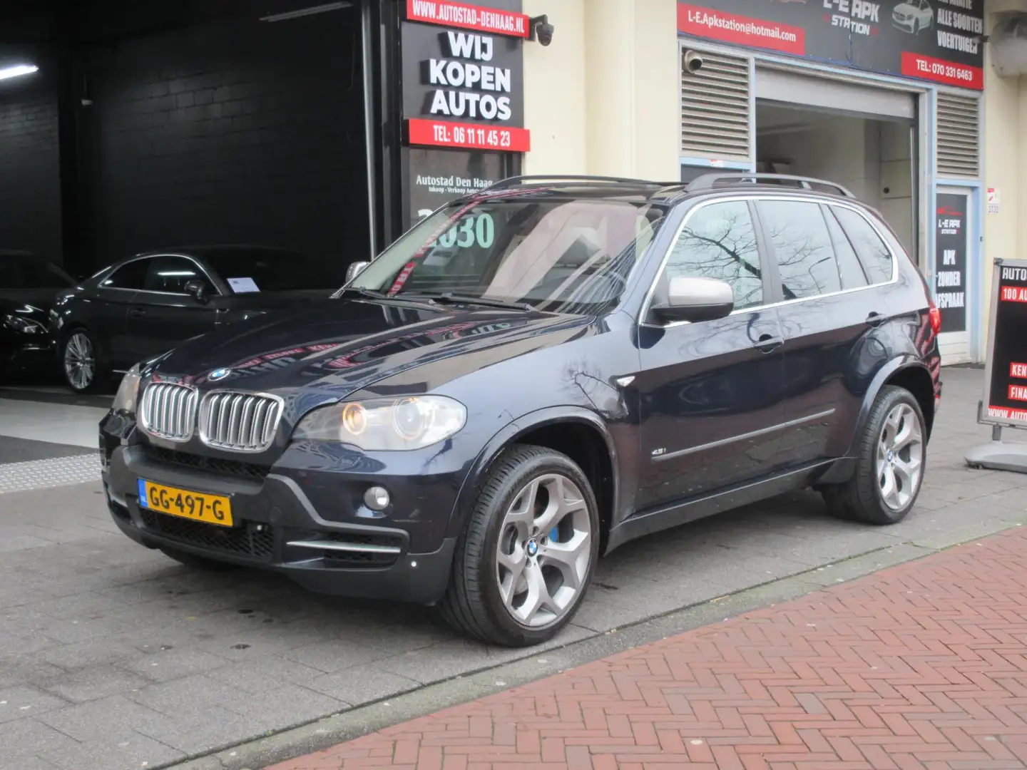 BMW X5 XDrive48i High Executive Aut Leer Navi Pano 7 Pers Blauw - 1