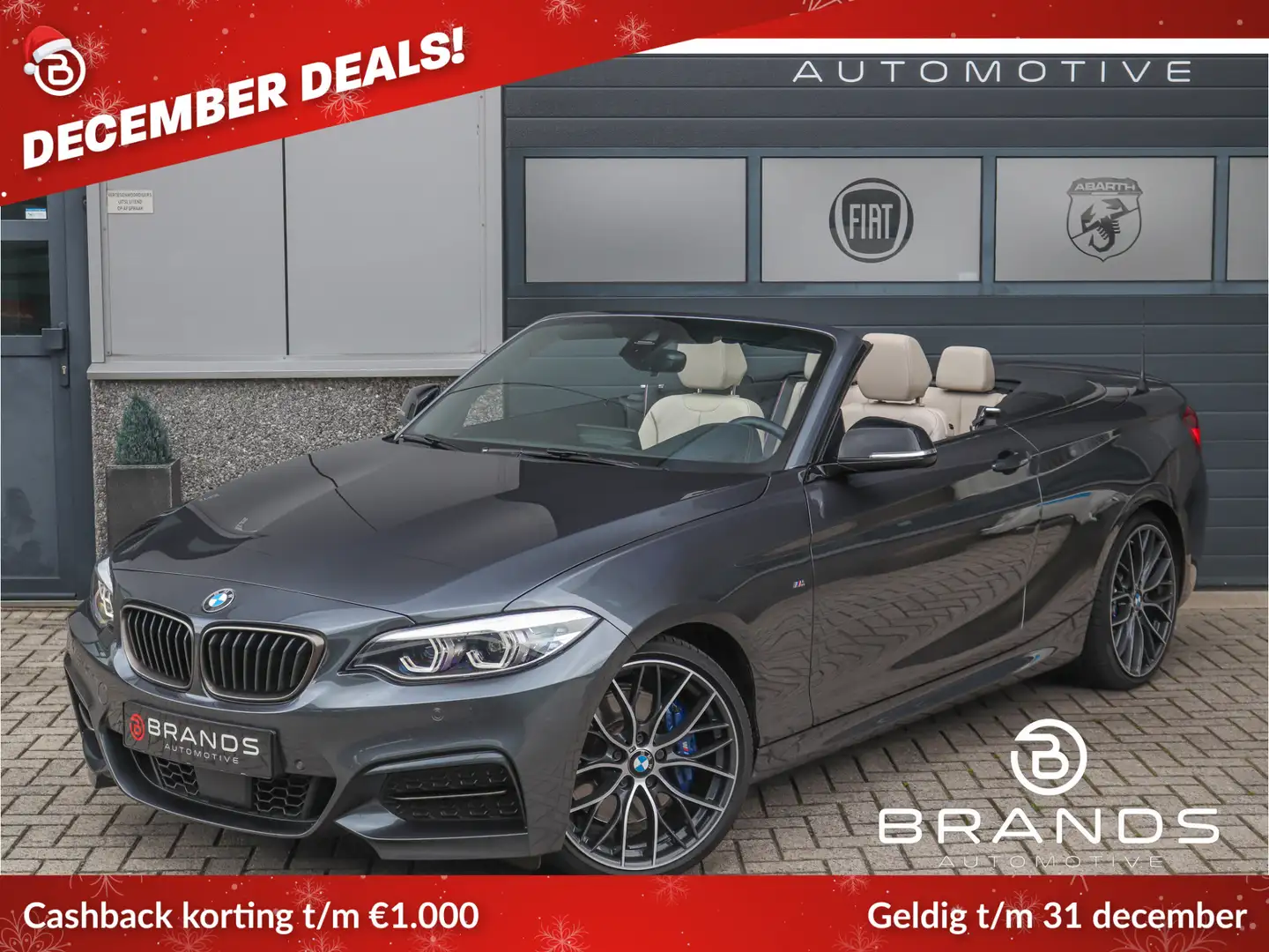 BMW 240 2-serie Cabrio M240i xDrive High Executive Full op Gris - 1
