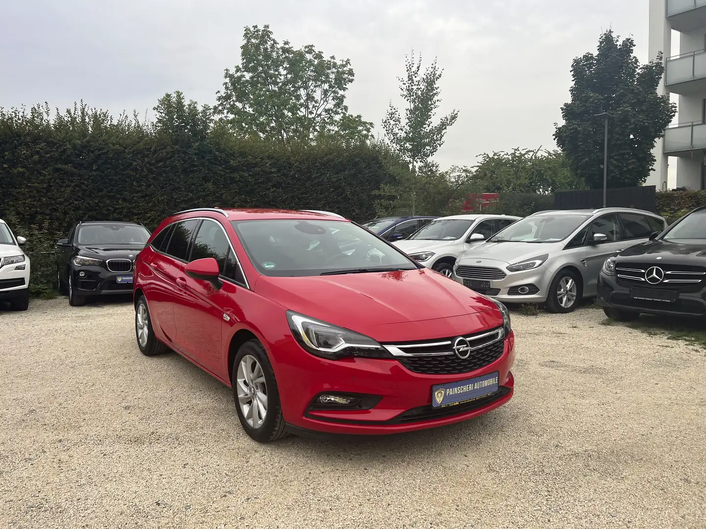 Opel Astra K ST Elegance Aut. AHK+LEDER+KAMERA+LED+SPURASSIST Rood - 1