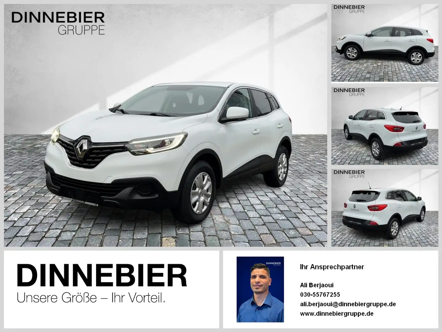 Renault Kadjar Life Klima USB el Fensterheb. Isofix Blanc - 1
