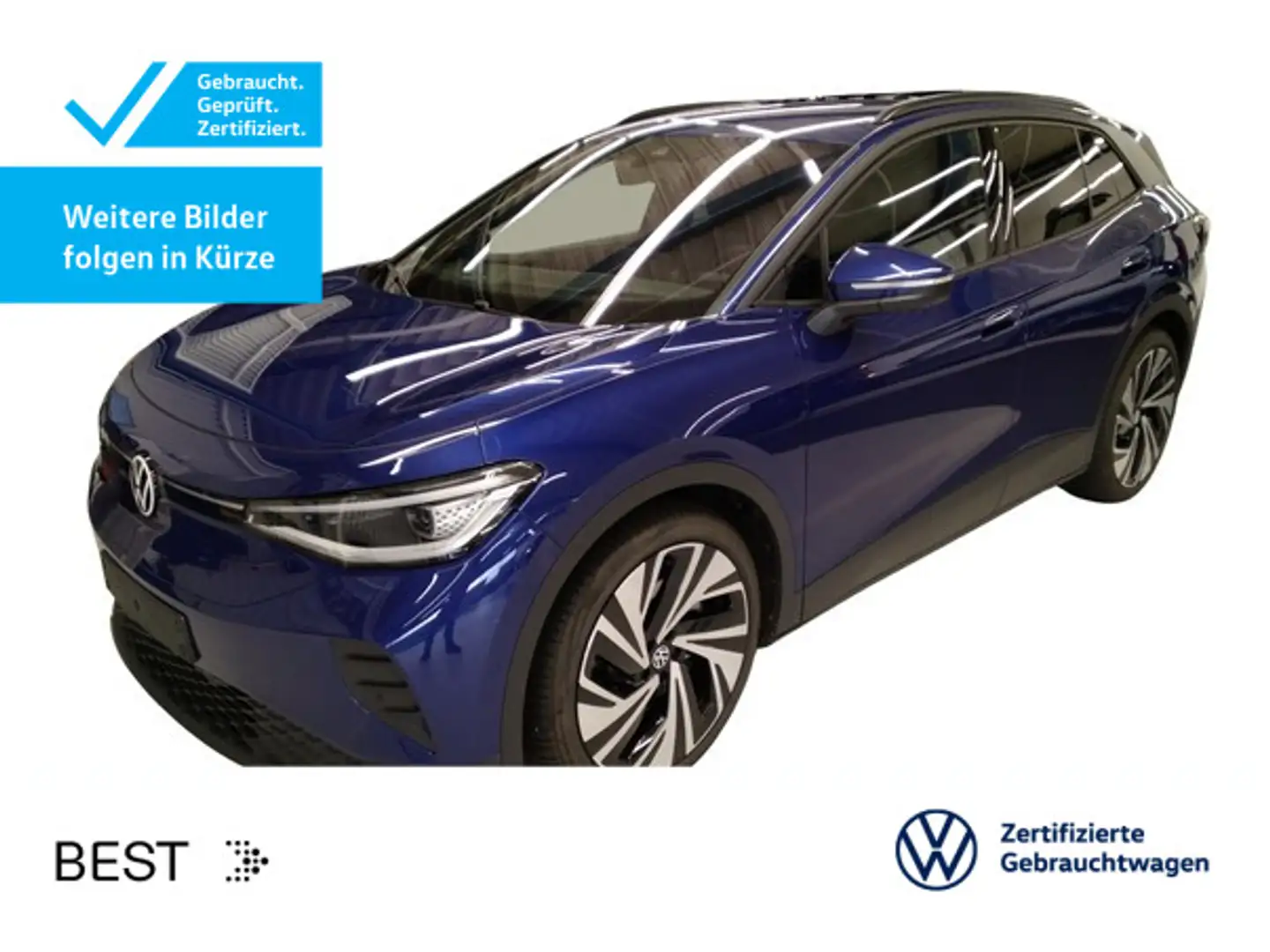 Volkswagen ID.4 Pro*AHK*WÄRMEPUMPE*KAMERA*NAVI*21ZOLL*IQ.LI Bleu - 1
