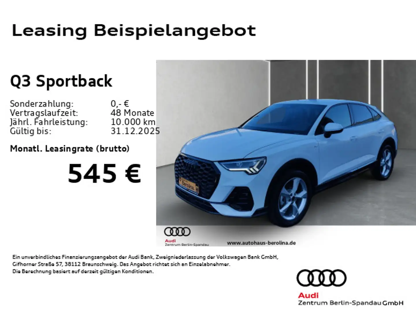 Audi Q3 35 TFSI S line S tronic *NAV+*SHZ* Weiß - 1
