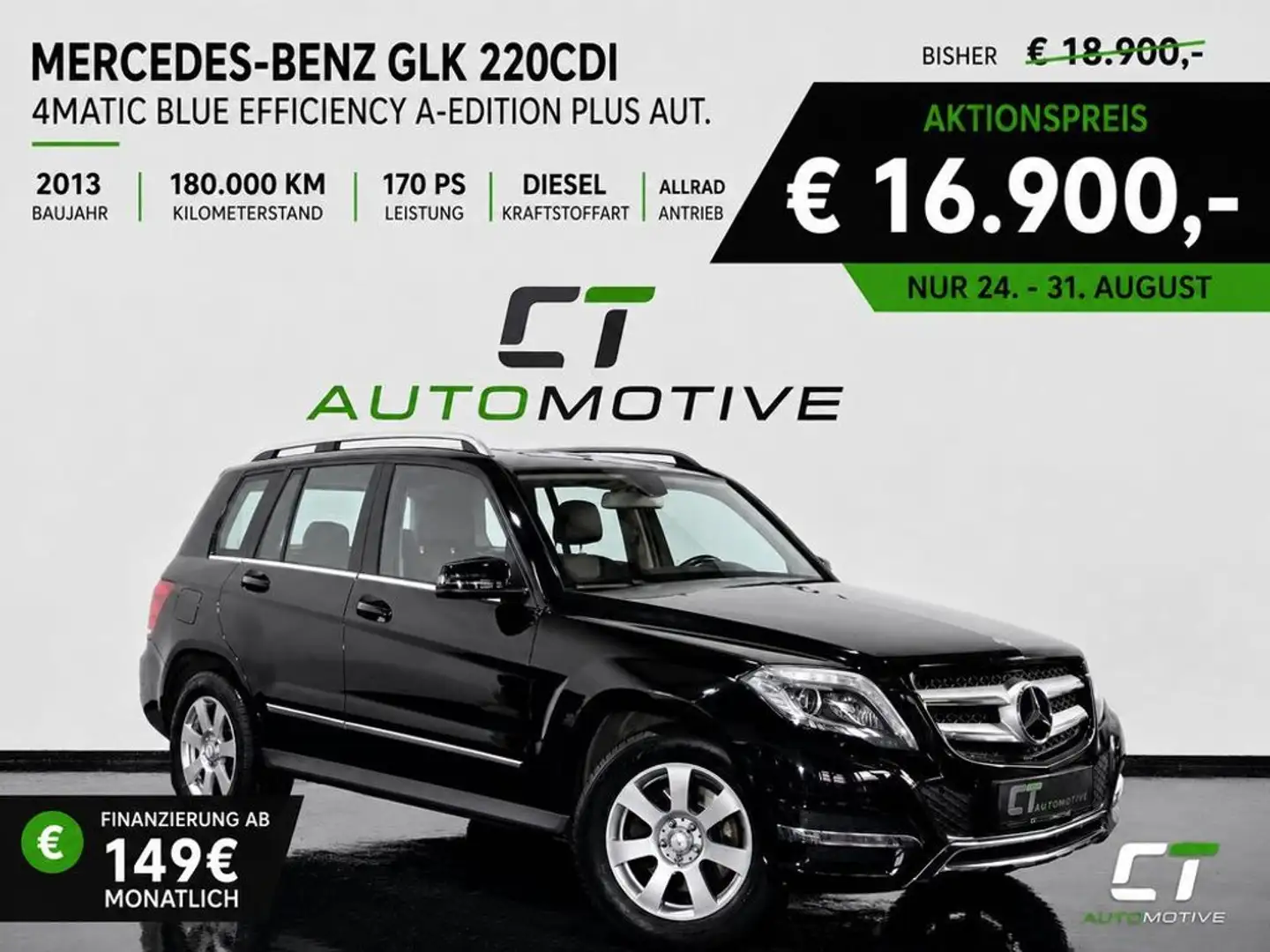 Mercedes-Benz GLK 220 D BlueTec 4MATIC A-Edition Plus Aut. Schwarz - 1