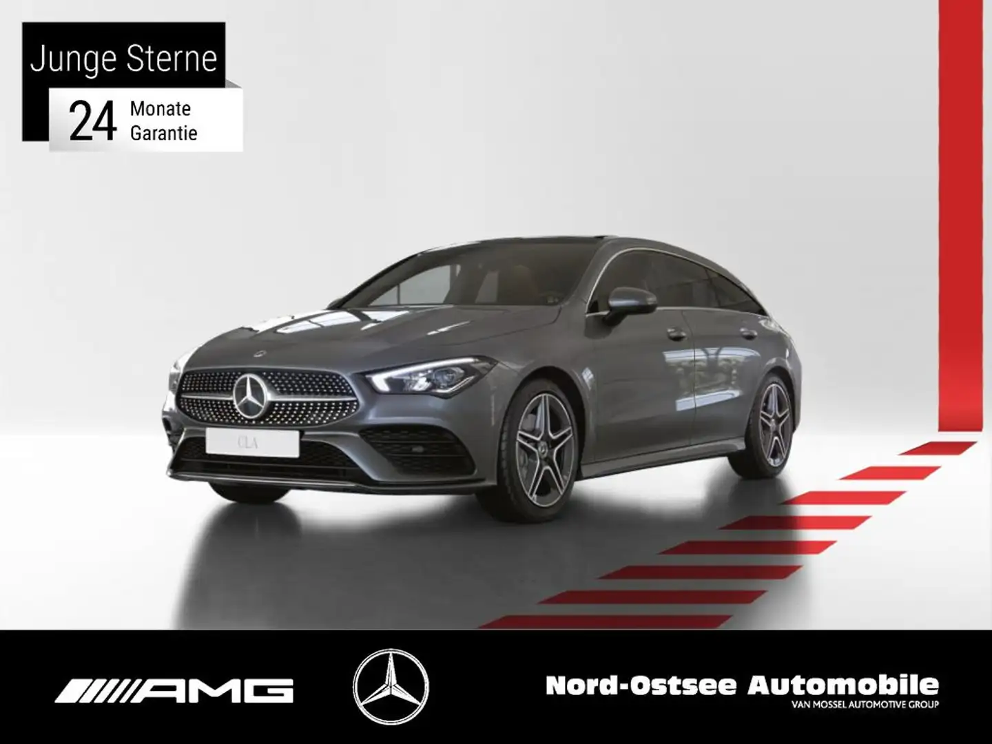 Mercedes-Benz CLA 220 SB AMG AHK PANORAMA KAMERA SPUR LED Gris - 1