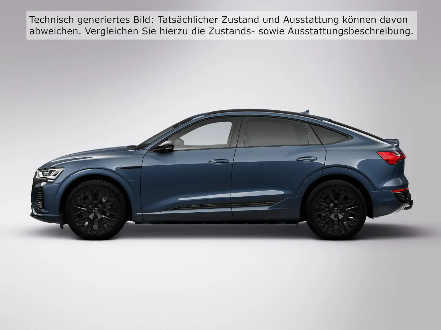 Audi Q8 e-tron S line 55 e-tron quattro 300 Blau - 2