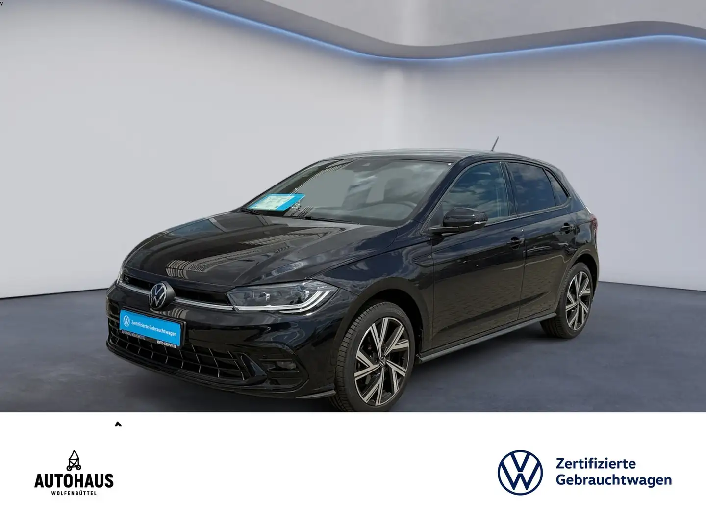 Volkswagen Polo R-Line 1.0 TSI DSG TAGESZULASSUNG!!! Zwart - 1