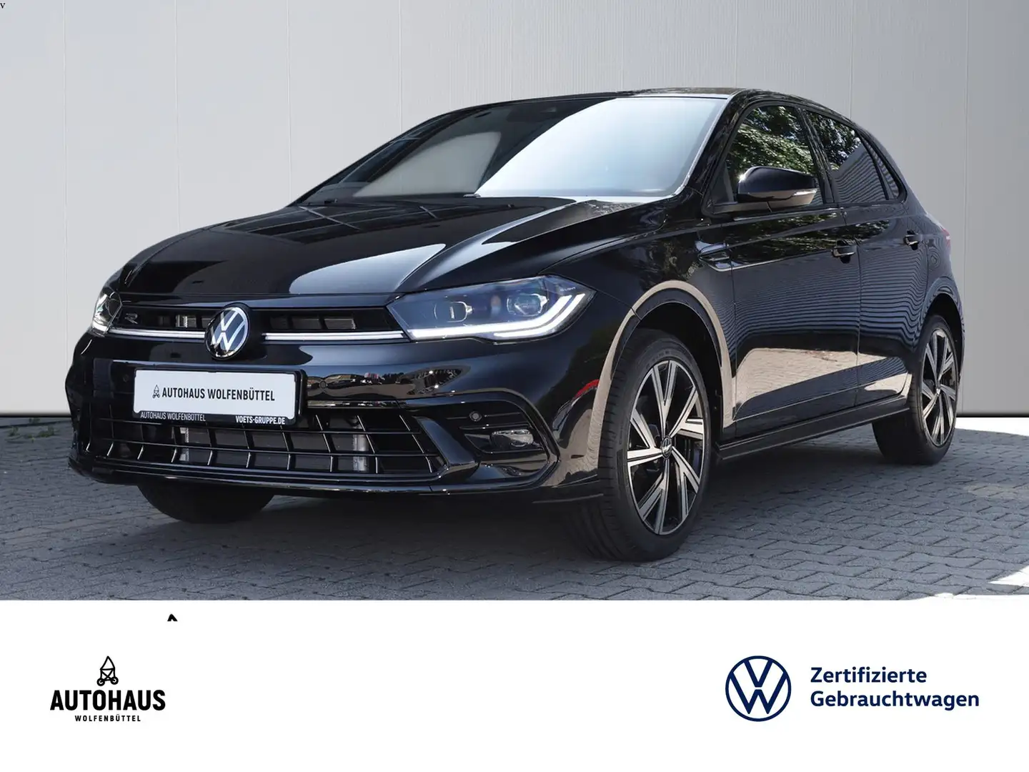 Volkswagen Polo R-Line 1.0 TSI DSG TAGESZULASSUNG!!! Zwart - 1