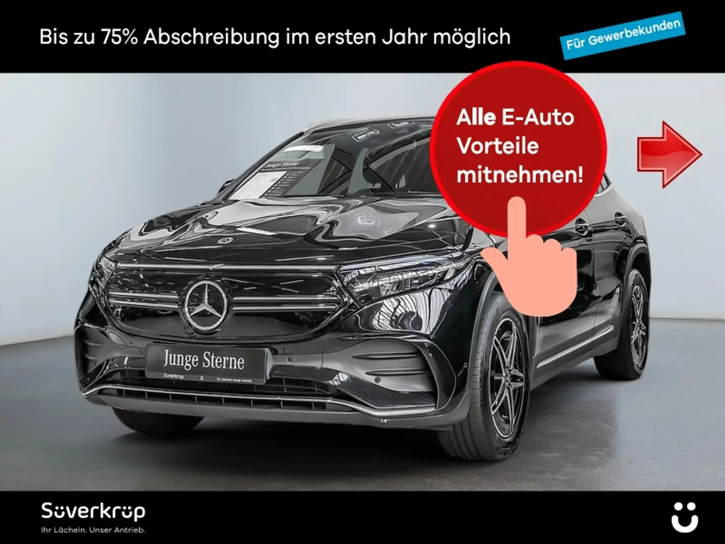 Mercedes-Benz EQA 250 AMG MEMO DISTR KAMERA SPUR STANDH PDC Schwarz - 1