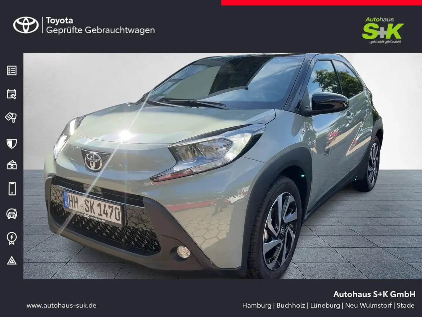 Toyota Aygo X 1,0-l-Teamplayer+R-Kamera+SHZ+Carplay+SHZ Nero - 1