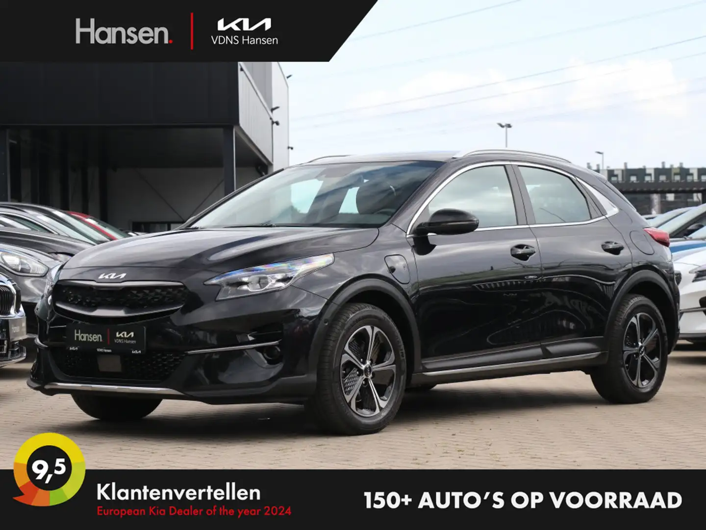 Kia XCeed 1.6 GDi PHEV DynamicLine I Navi I Half-leder I Cam Zwart - 1
