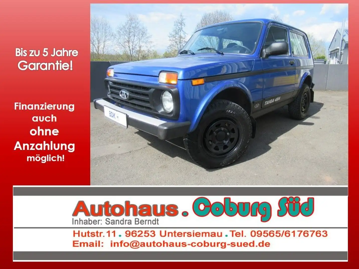 Lada Niva TAIGA 4x4 DOTZ AHK RADIO v. VERTRAGSHÄNDLER Azul - 1