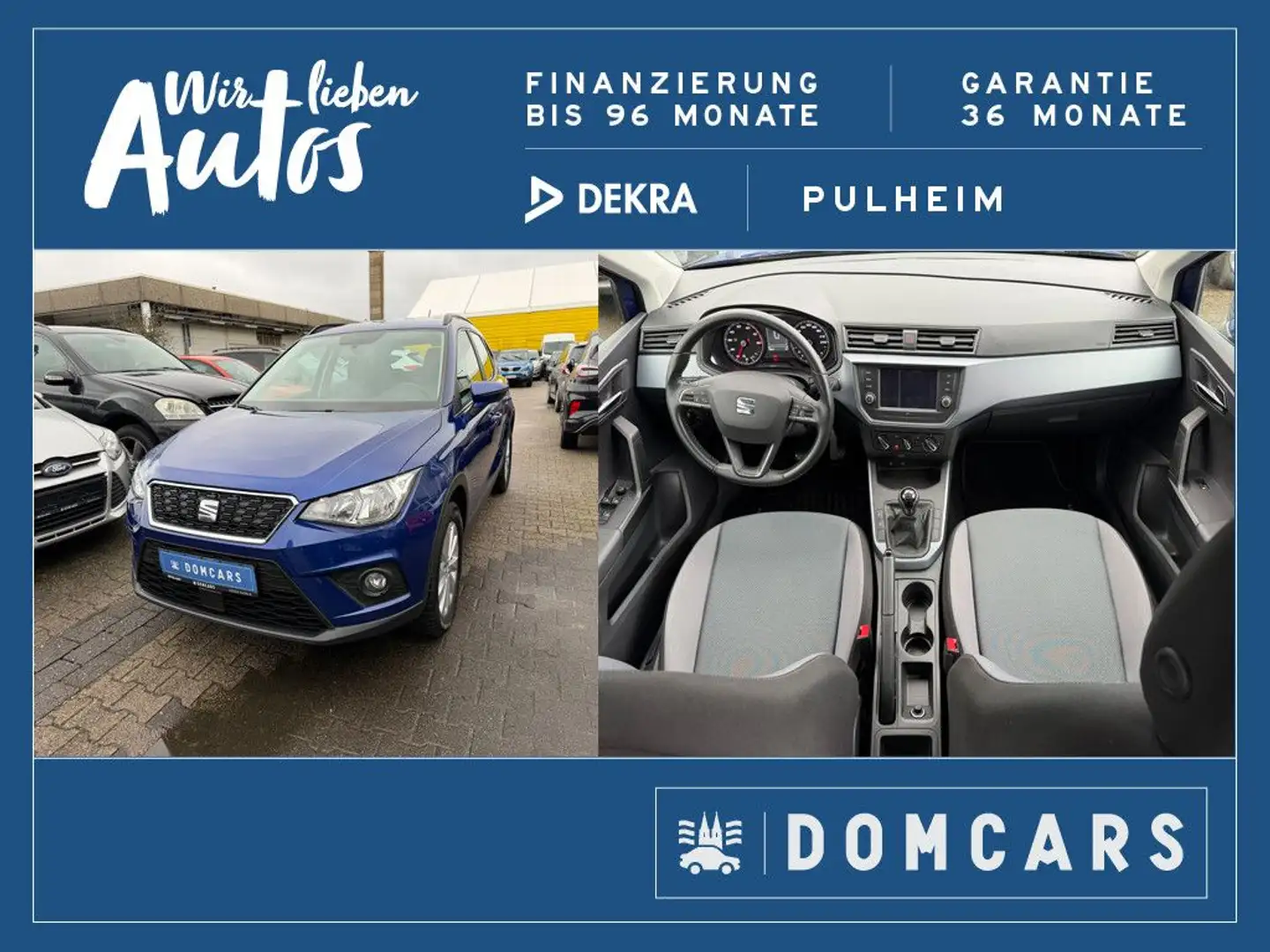 SEAT Arona Style/GARANTIE/AHK/KLIMA/EURO 6/ALU/ Blau - 1