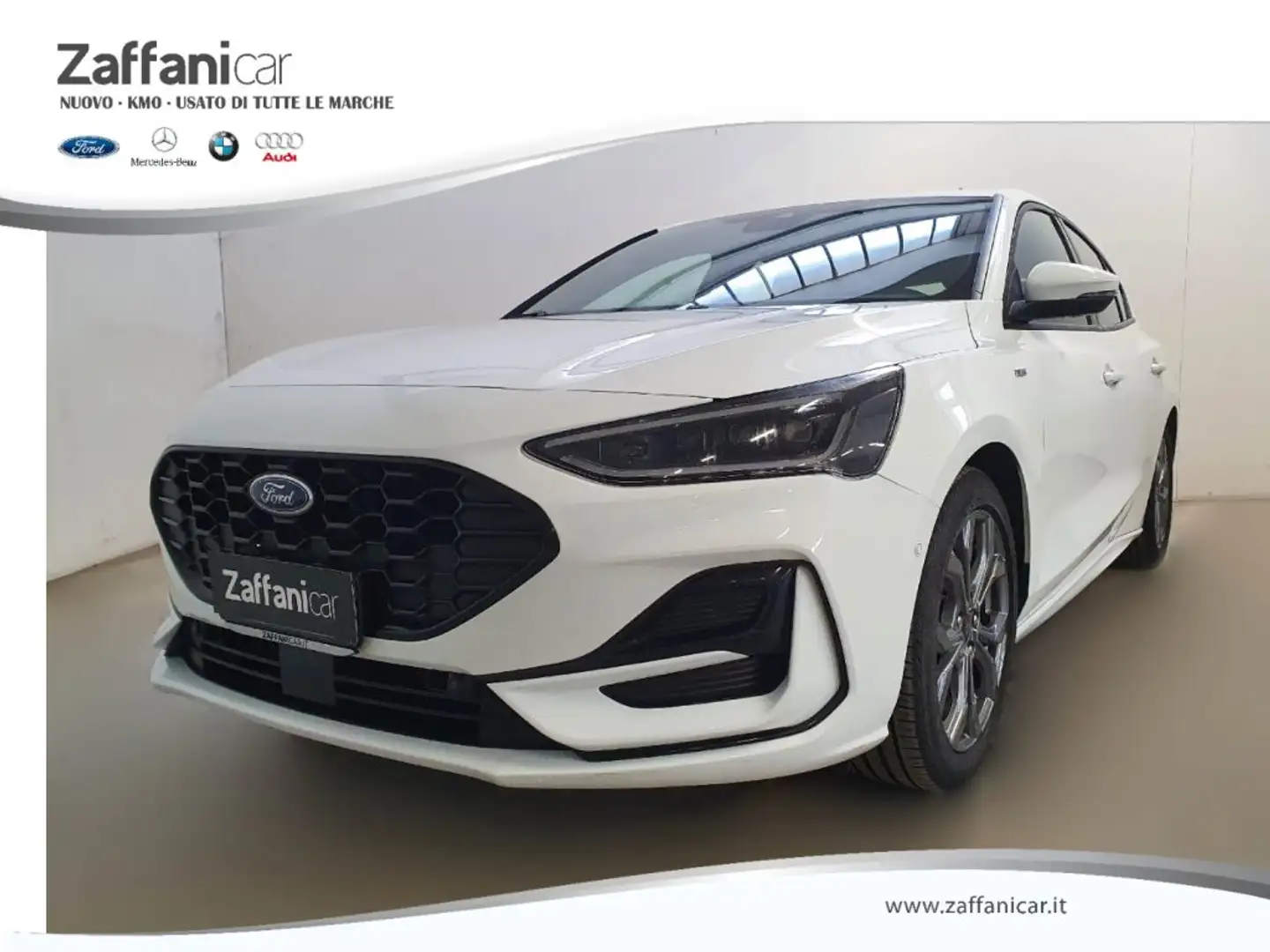 Ford Focus 1.0 EcoB. Hybrid 125 CV 5P Powershift ST-Line NEOP Bianco - 1